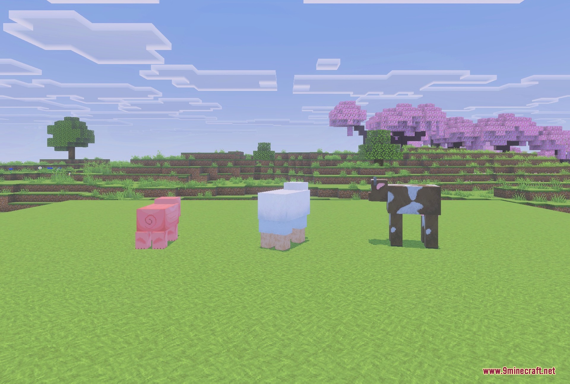 Faithful 64x Addon Screenshot 1 Farm animals redrawn at four times the vanilla resolution