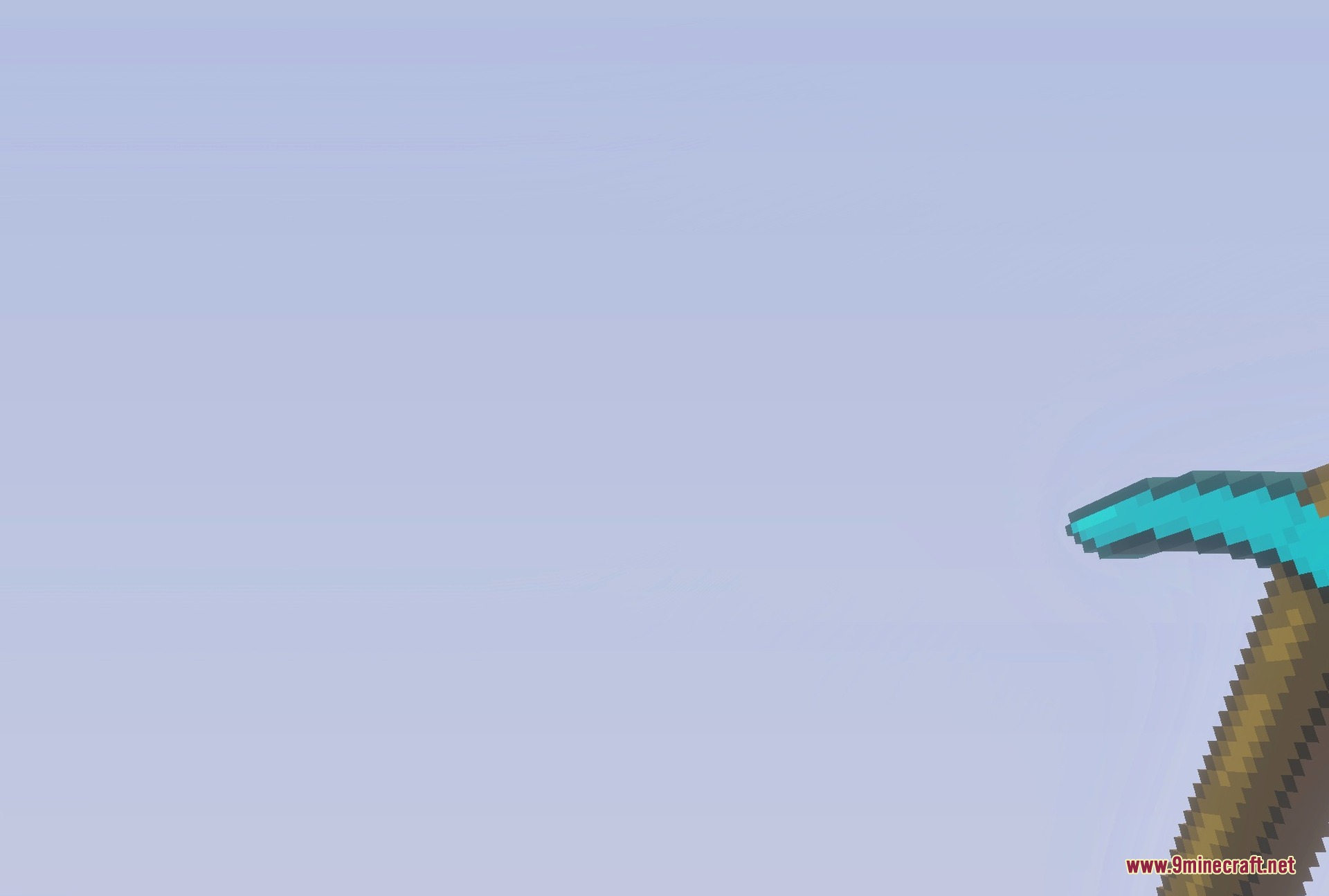 Faithful 64x Addon Screenshot 5 First person view of the 64x diamond pickaxe
