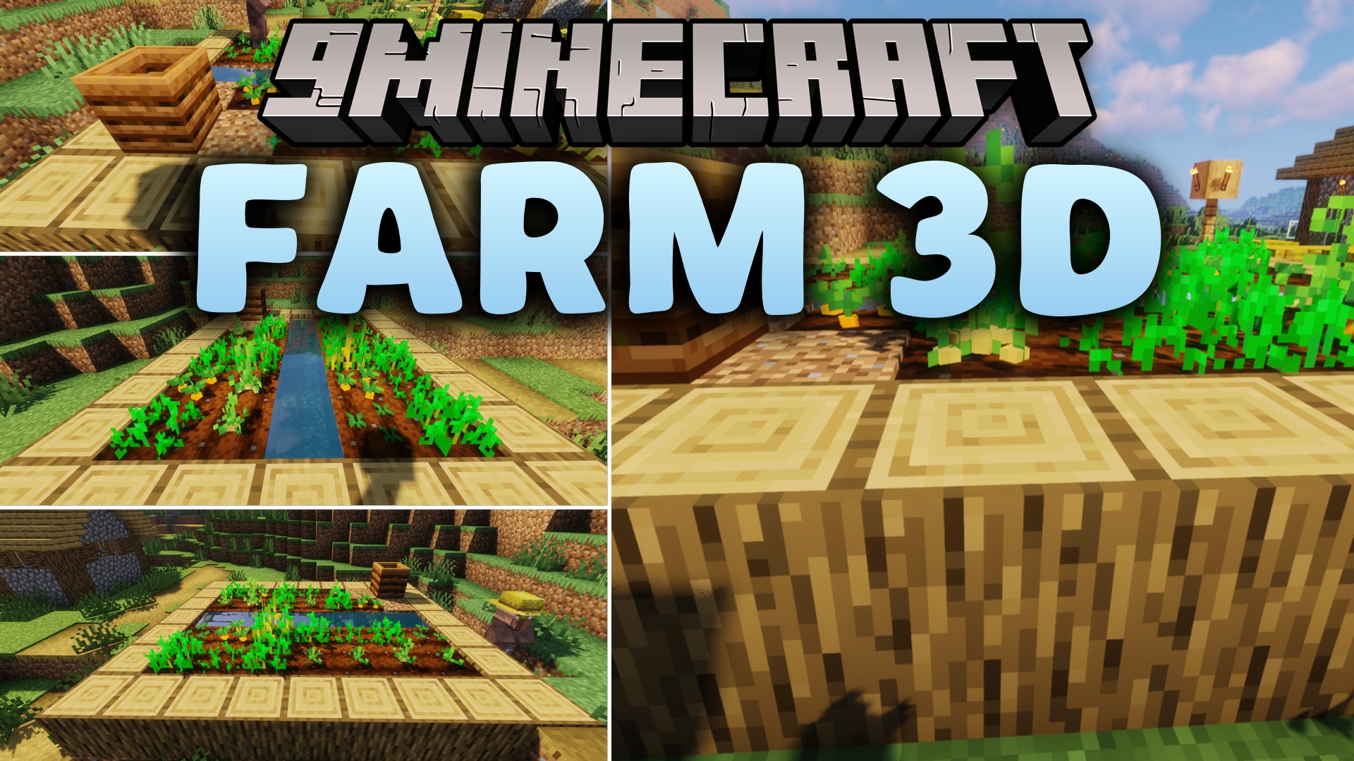 Farm 3D Resource Pack (26.2, 1.20.1) – Makes Minecraft Plants 3D