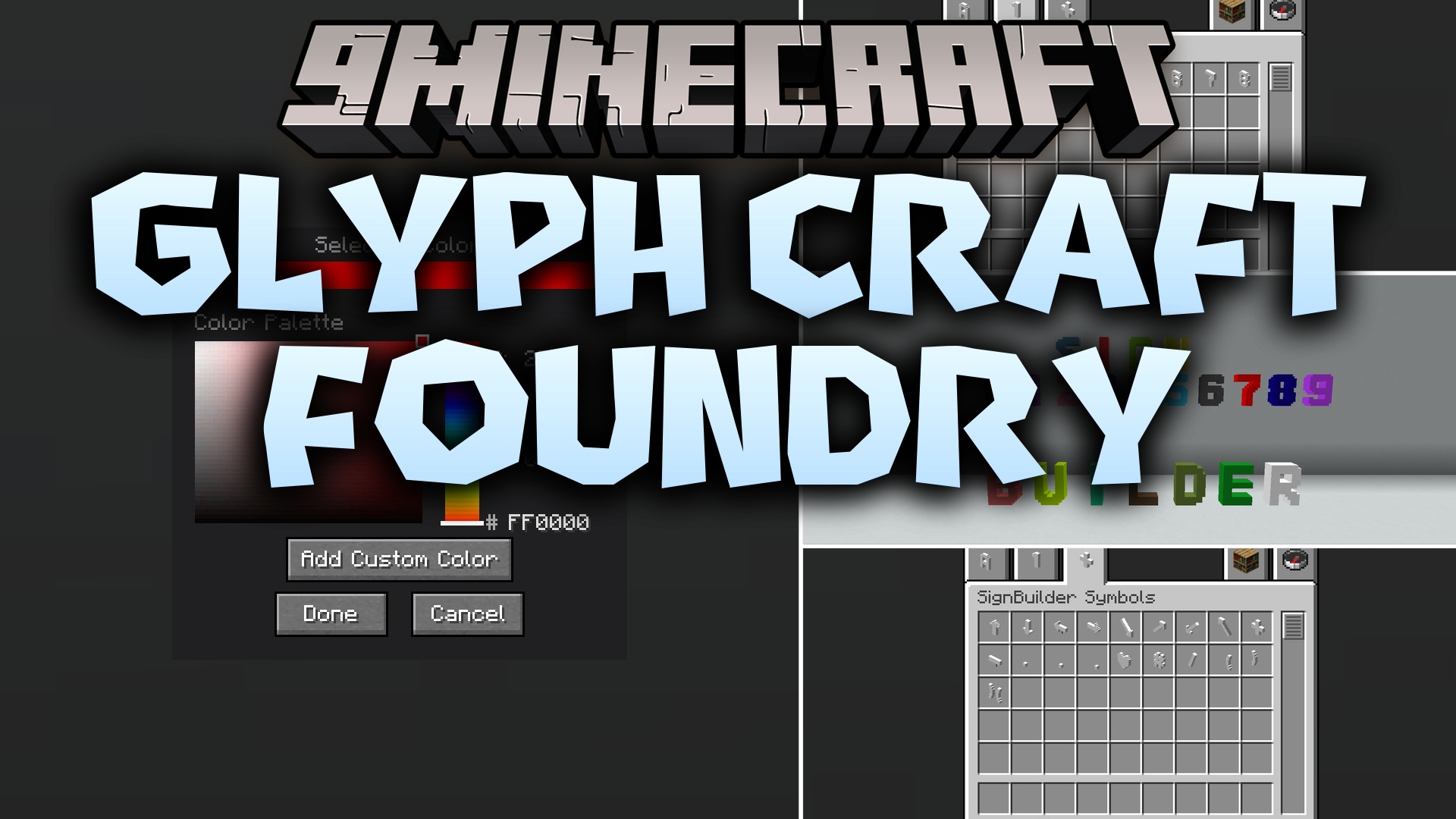 Glyph Craft Foundry Mod (1.20.1) – Build Glowing Neon Signs for Shops and Bases