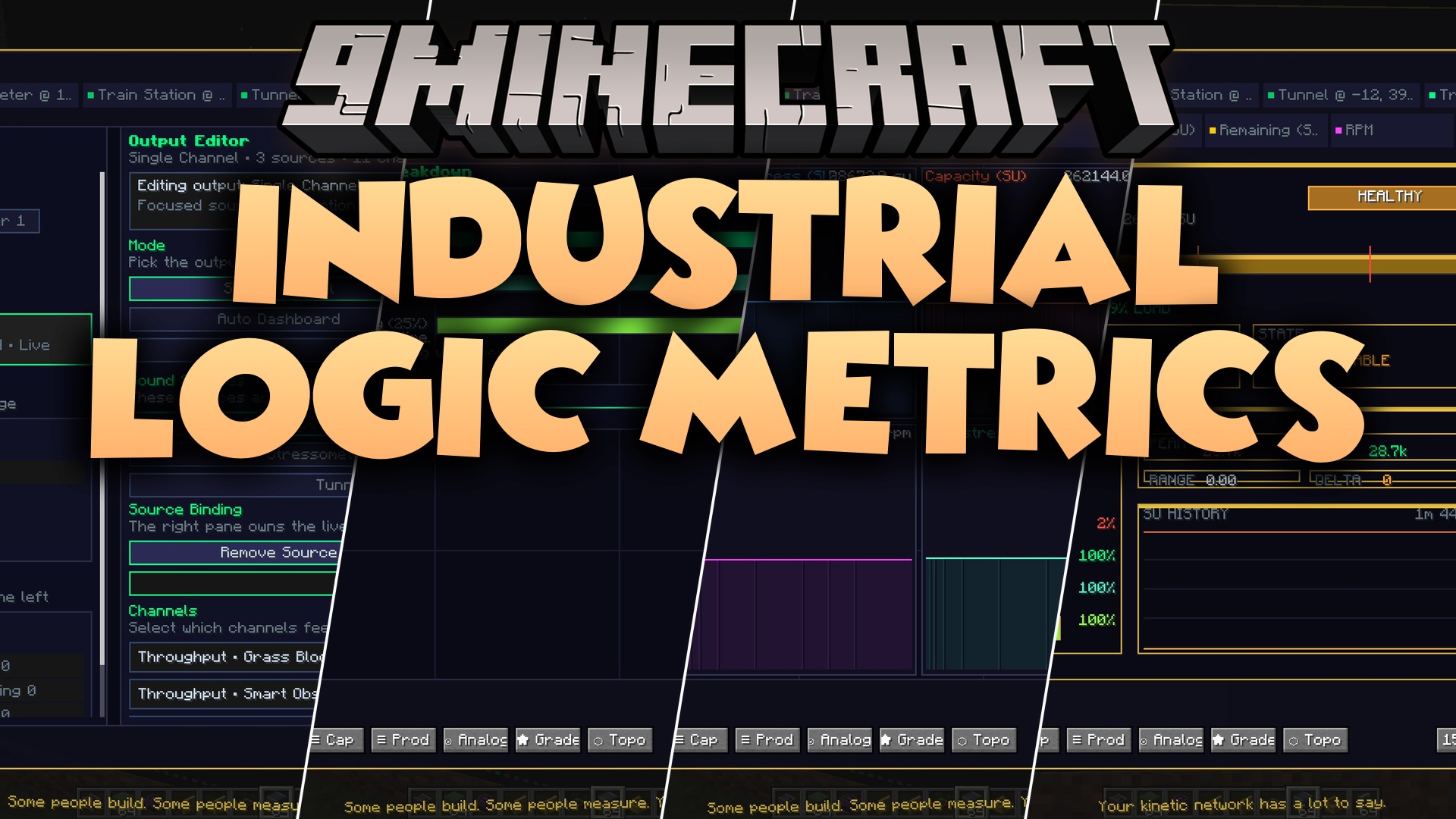 Industrial Logic Metrics Mod (1.21.1, 1.20.1) – Track Factory Power