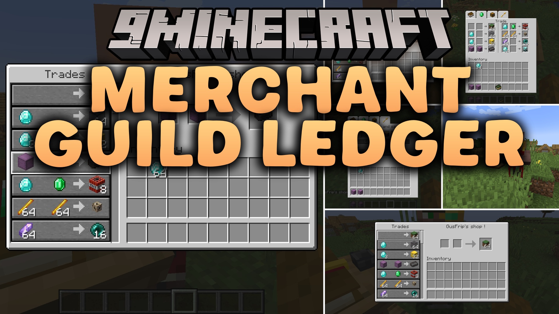 Merchant Guild Ledger Mod (1.21.1, 1.20.1) – Hire Villagers to Run Custom
