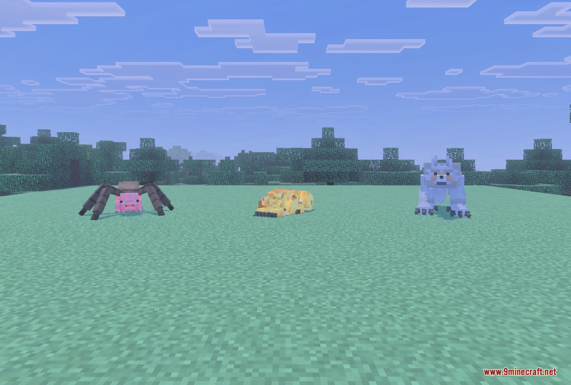 Mutant Creatures Addon Screenshot 2 Mutated animals: the Mutant Wolf, Mutant Ocelot and the Spider Pig