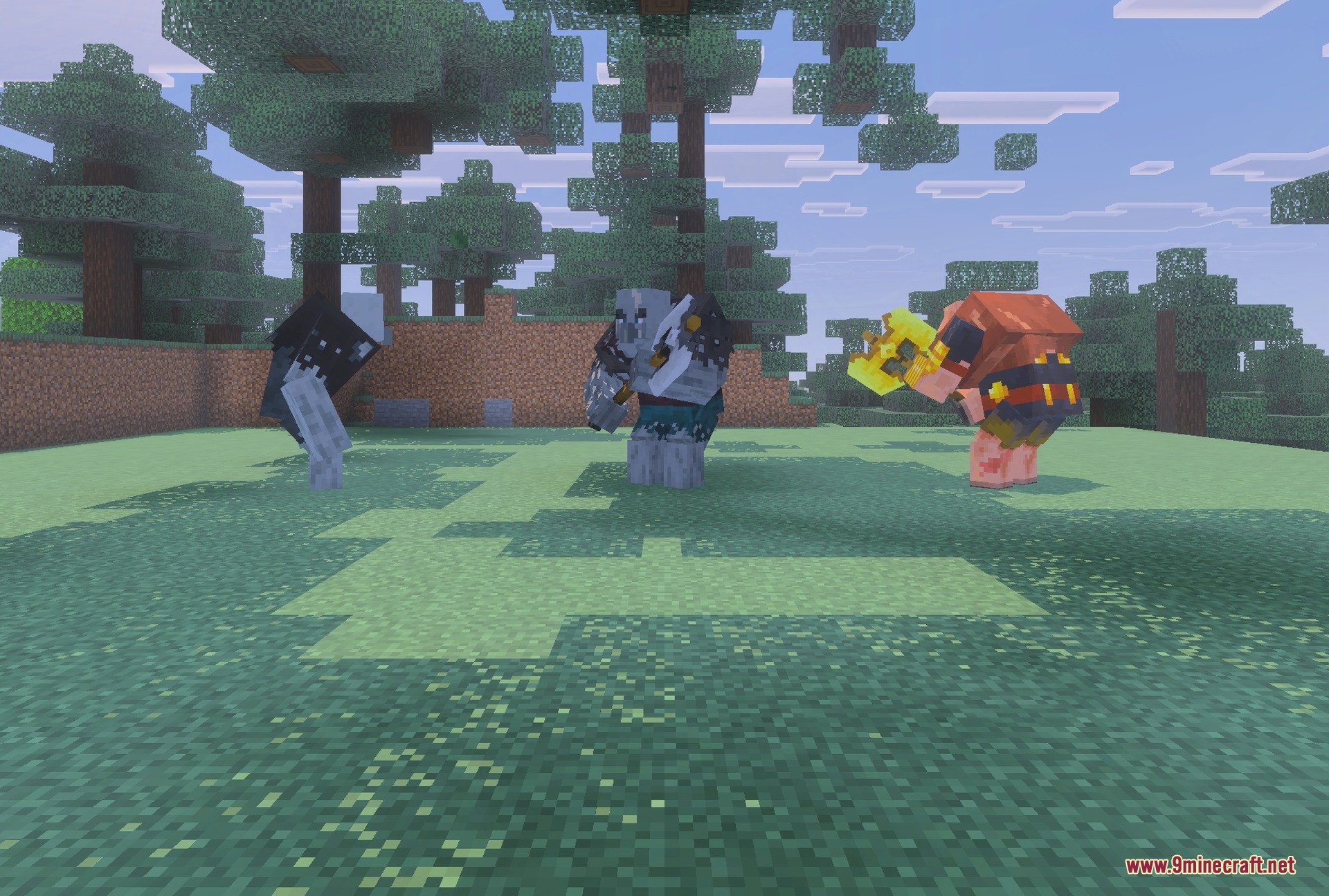 Mutant Creatures Addon Screenshot 3 The Mutant Piglin Brute, Mutant Vindicator and Mutant Evoker