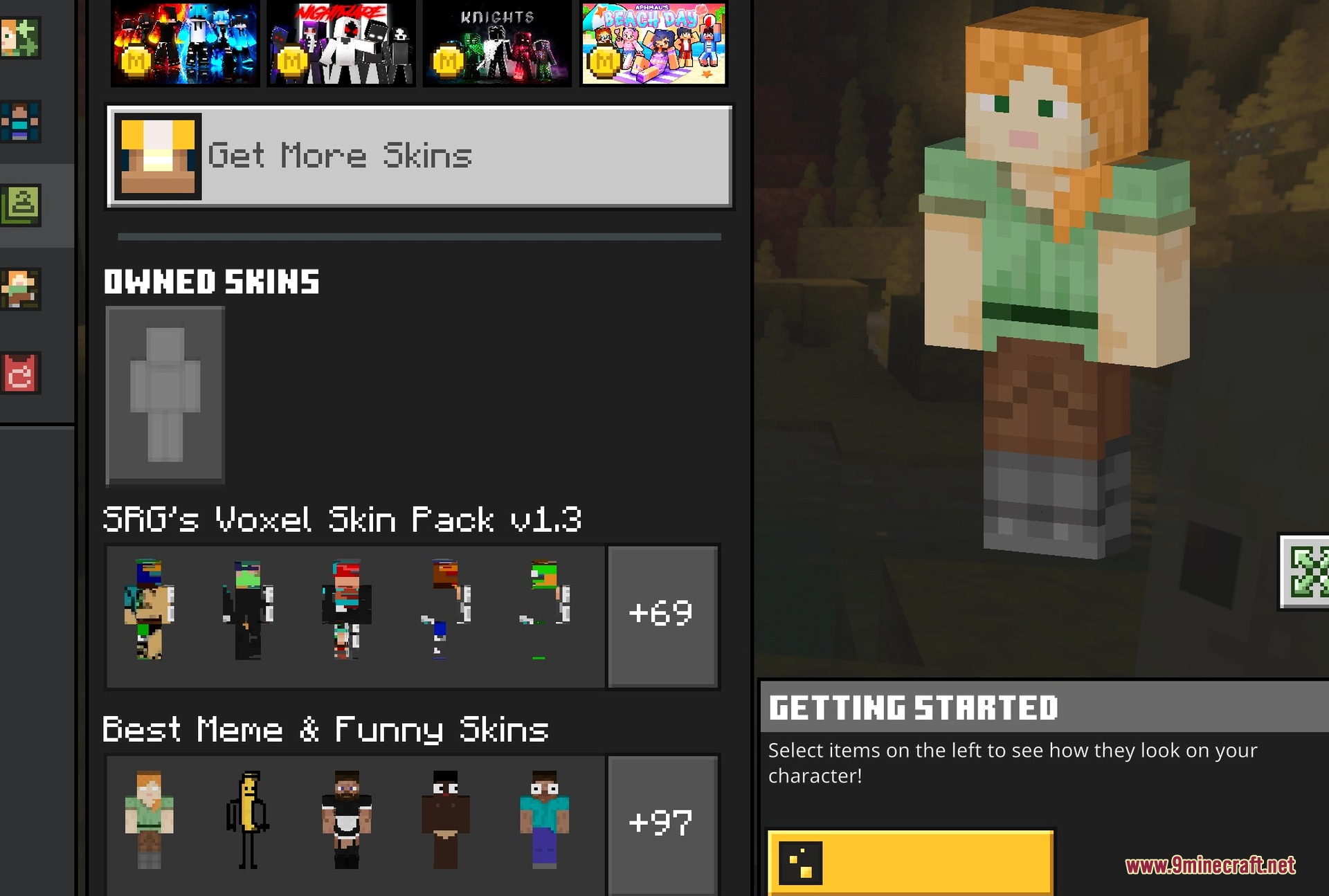 Neon Boys Pvp Skin Pack Screenshot 1 The pack listed in Classic Skins