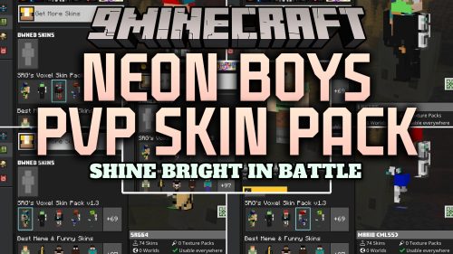 Neon Boys Pvp Skin Pack (MCPE) Thumbnail