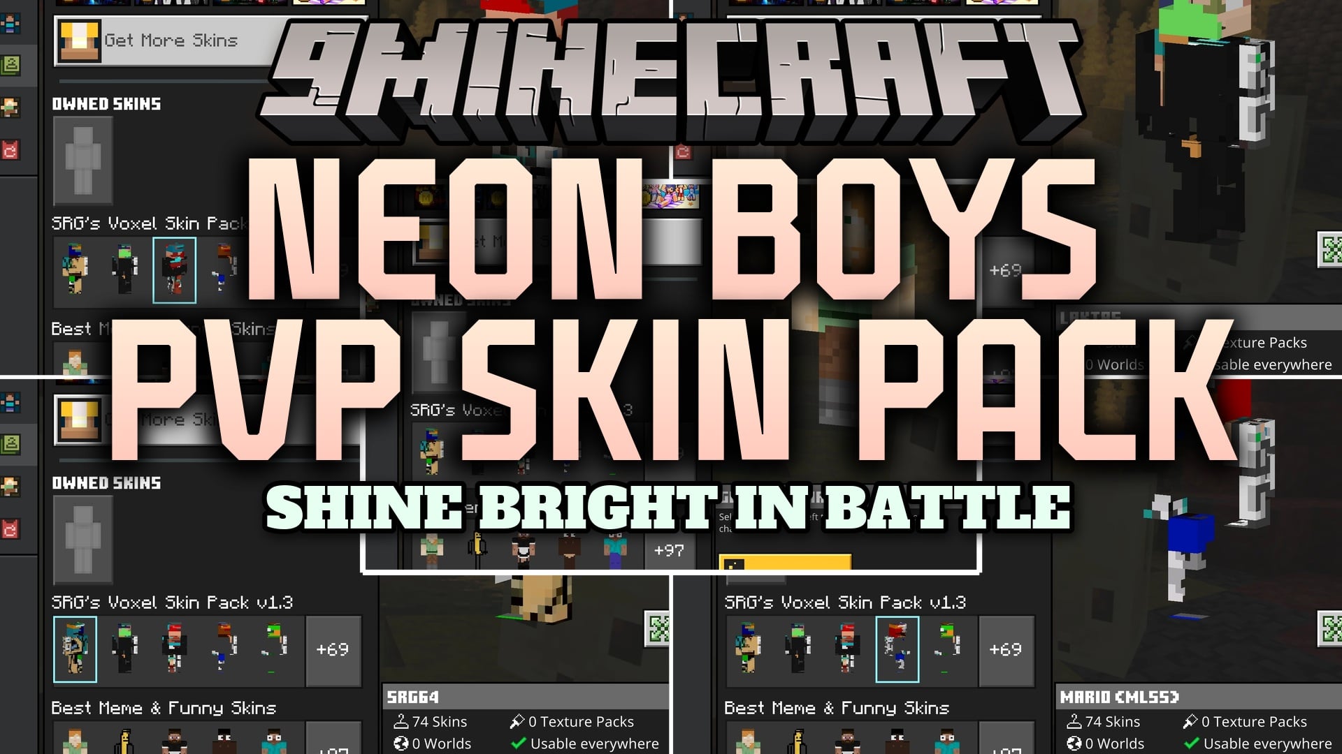 Neon Boys Pvp Skin Pack