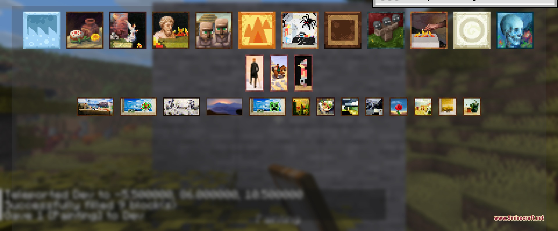 Paintings ++ 9minecraft Mod Screenshot 1