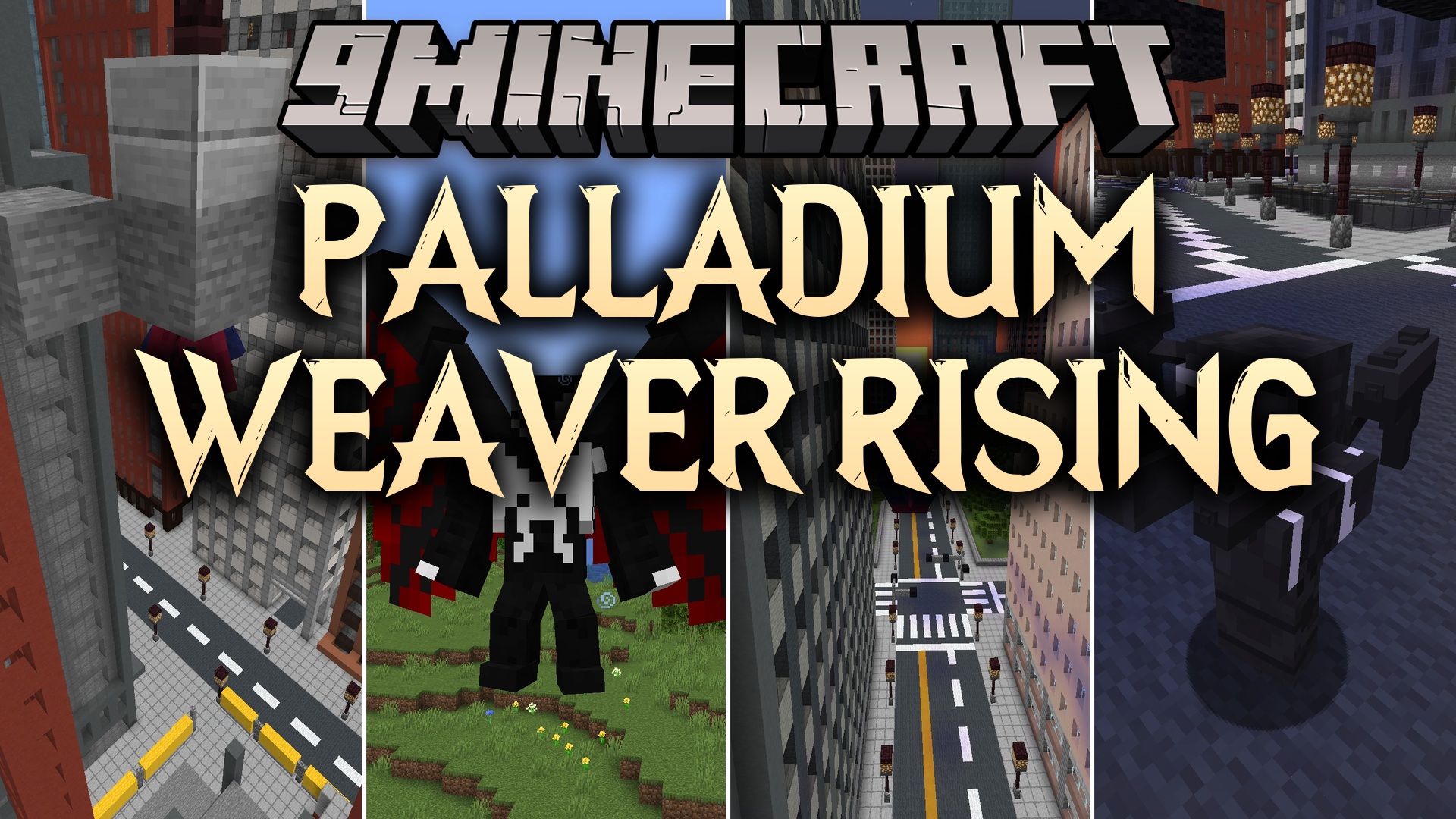 Palladium Weaver Rising Mod (1.20.1) – Swing Across Biomes with Symbiote Powers