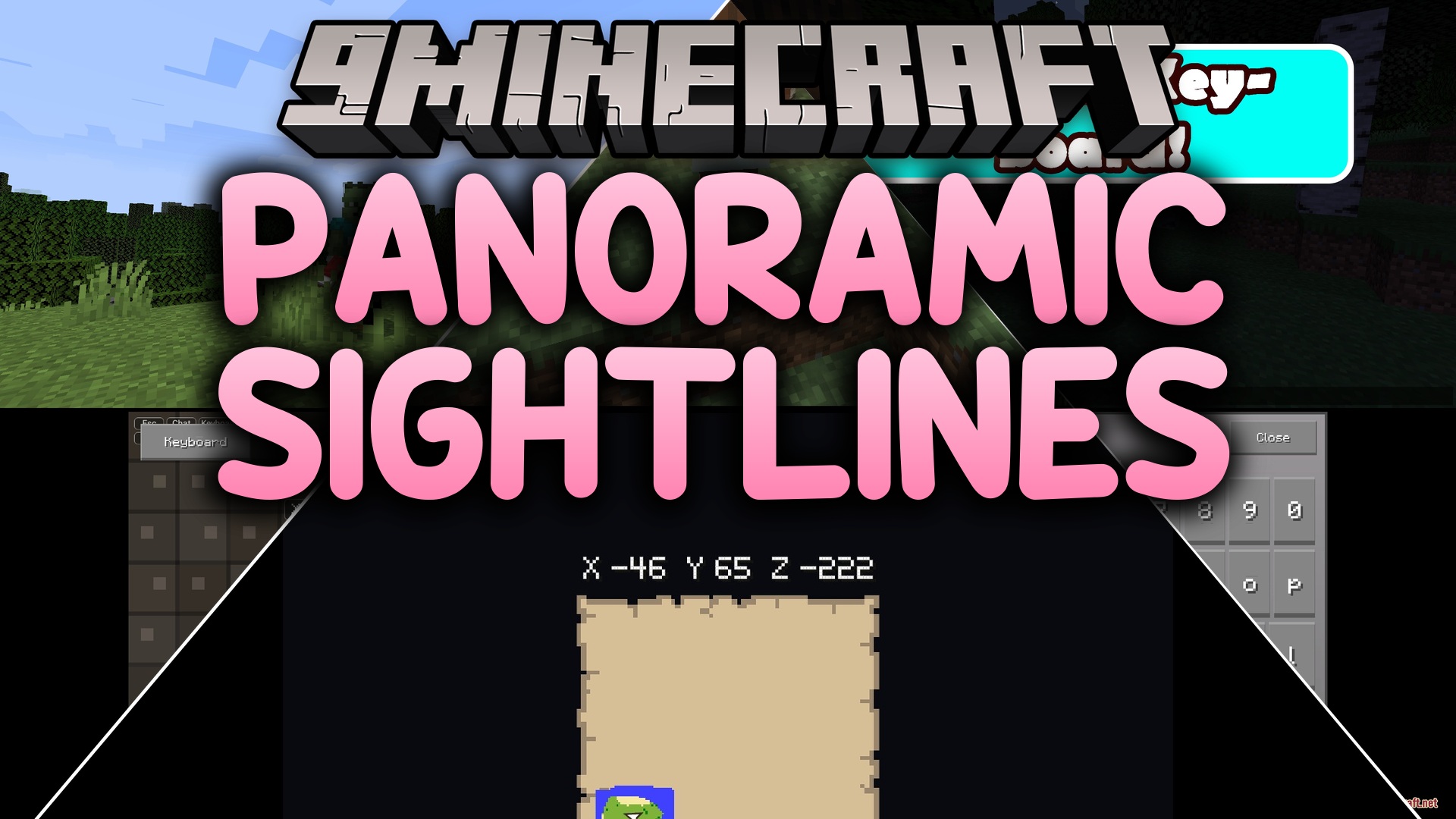 Panoramic Sightlines Mod (26.2, 1.21.11) – Play on Big Screens Without Any HUD