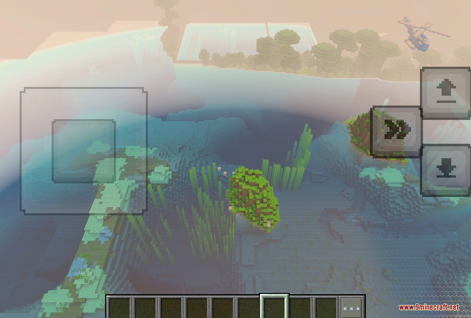 The lagoon and the island