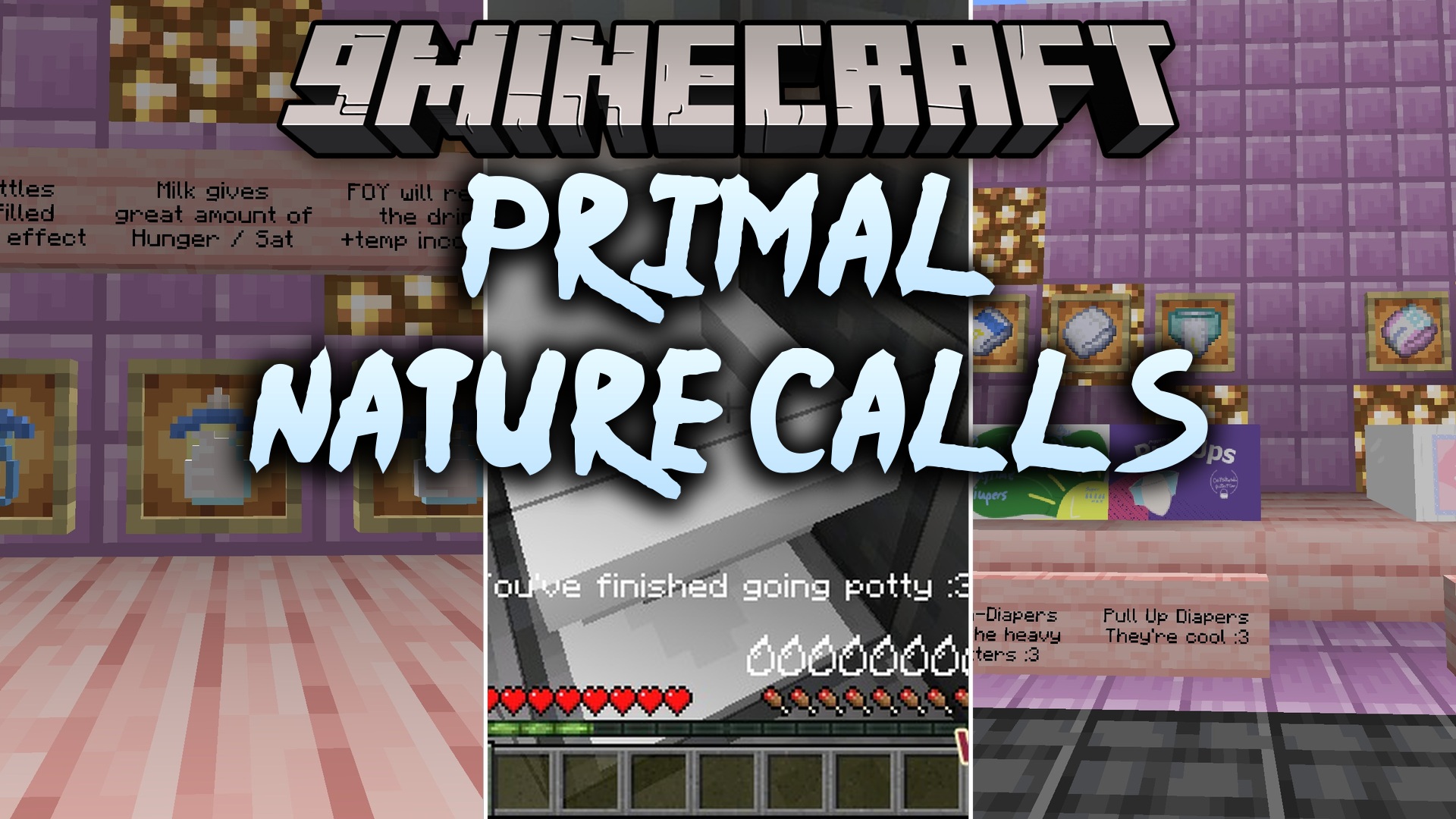 Primal Nature Calls Mod (26.1.2, 1.21.1) – Manage Daily Bathroom Needs