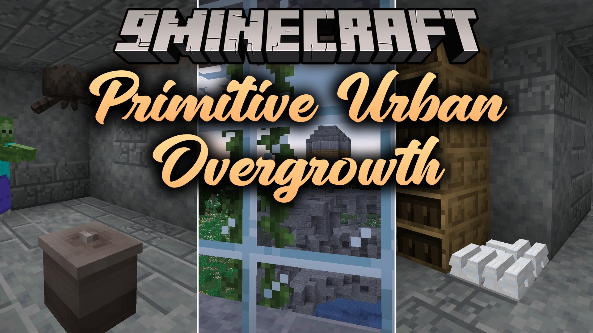 Primitive Urban Overgrowth Mod (1.20.1) – Scavenge Ruined Cities