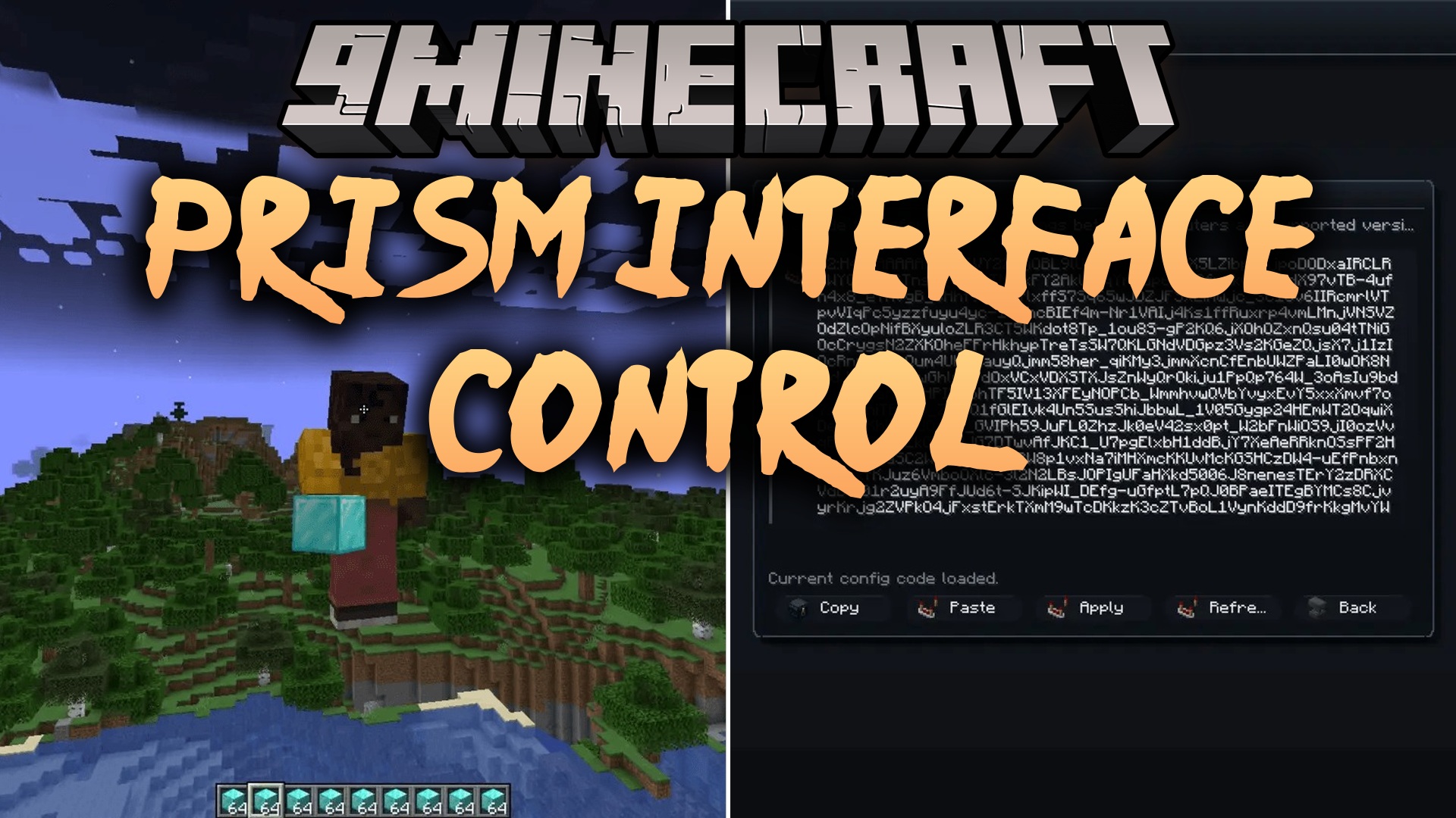 Prism Interface Control Mod (26.2, 1.20.1) – Track Survival Stats with Custom