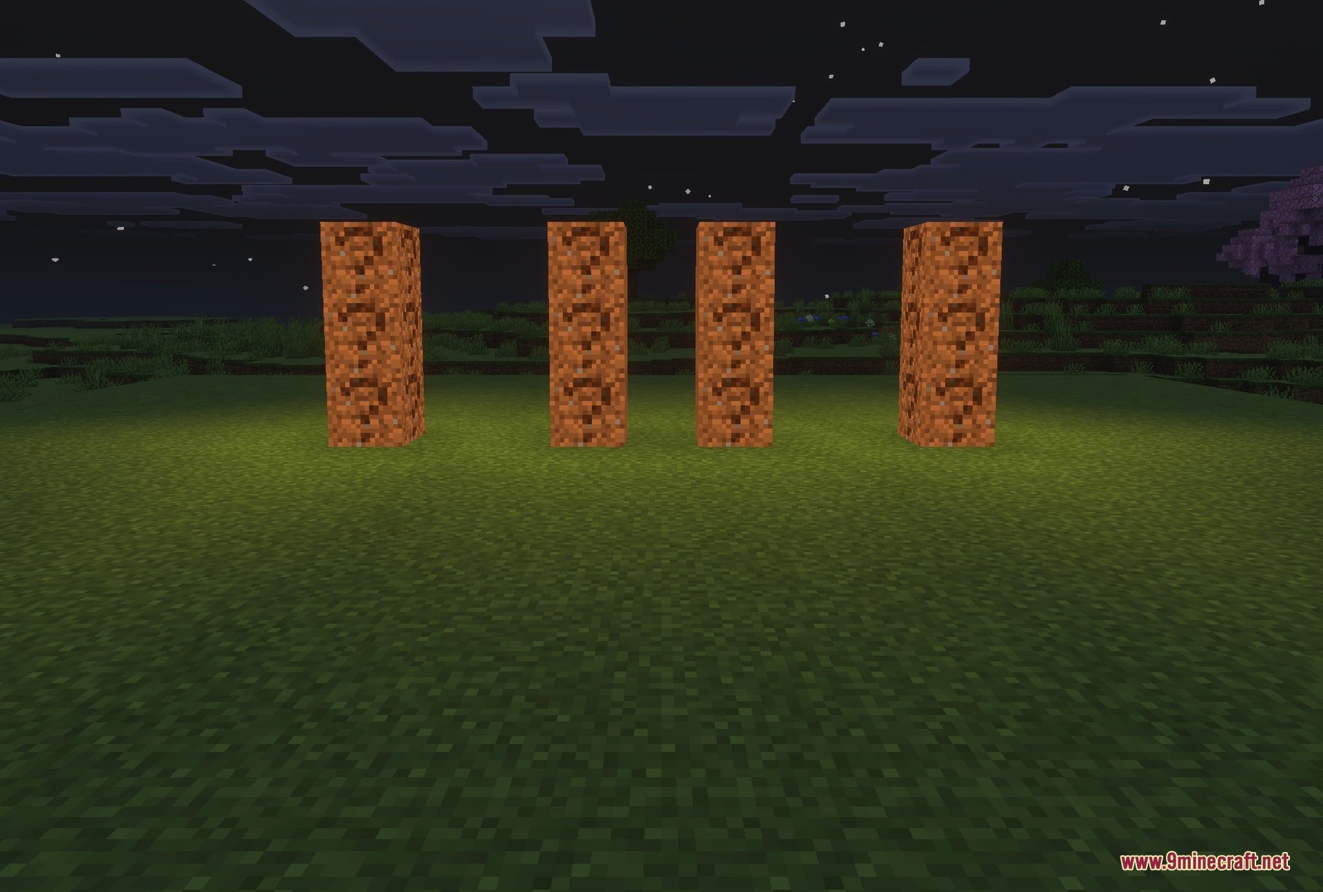 Raiyon's Glowing Ores Addon Screenshot 3 Coal and copper ore, in both stone and deepslate