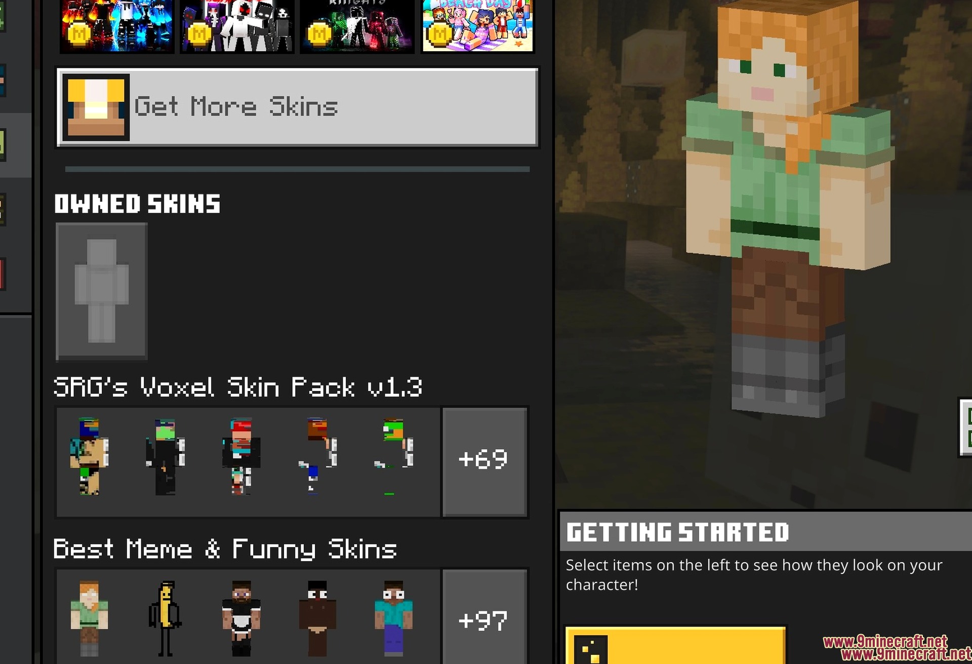 Random Meme Skin Pack Screenshot 1 The pack listed in Classic Skins