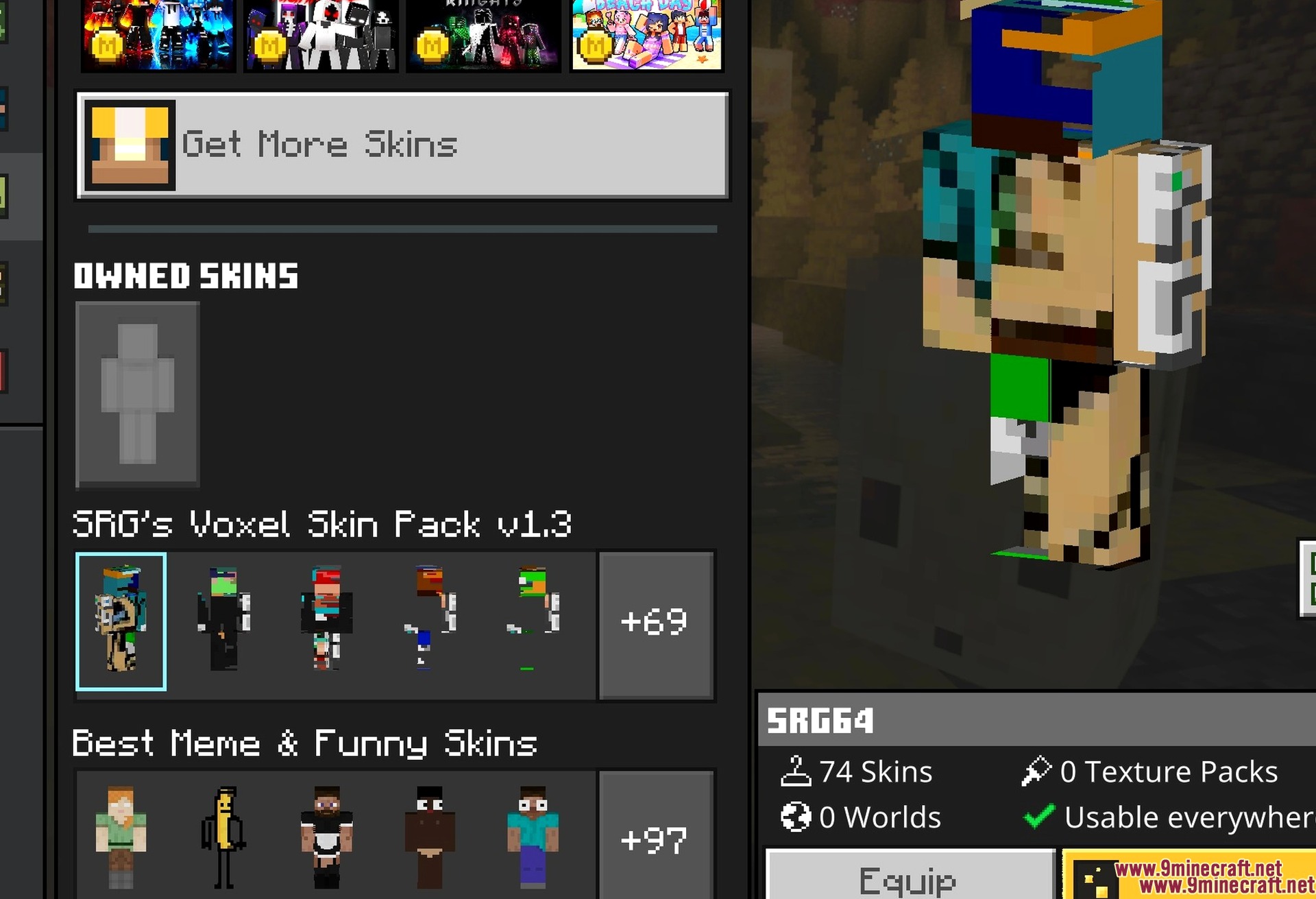Random Meme Skin Pack Screenshot 2 One of the skins worn on the character