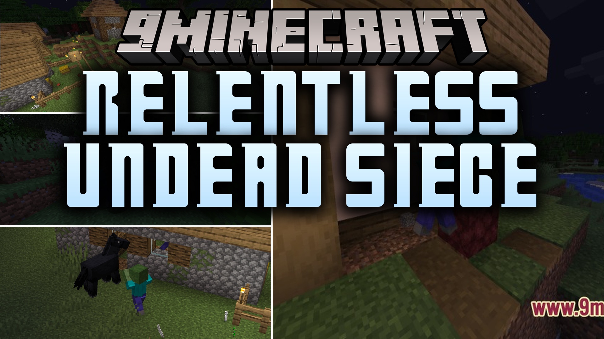 Relentless Undead Siege Mod (1.20.1) – Defend Your Base From Smart Zombie