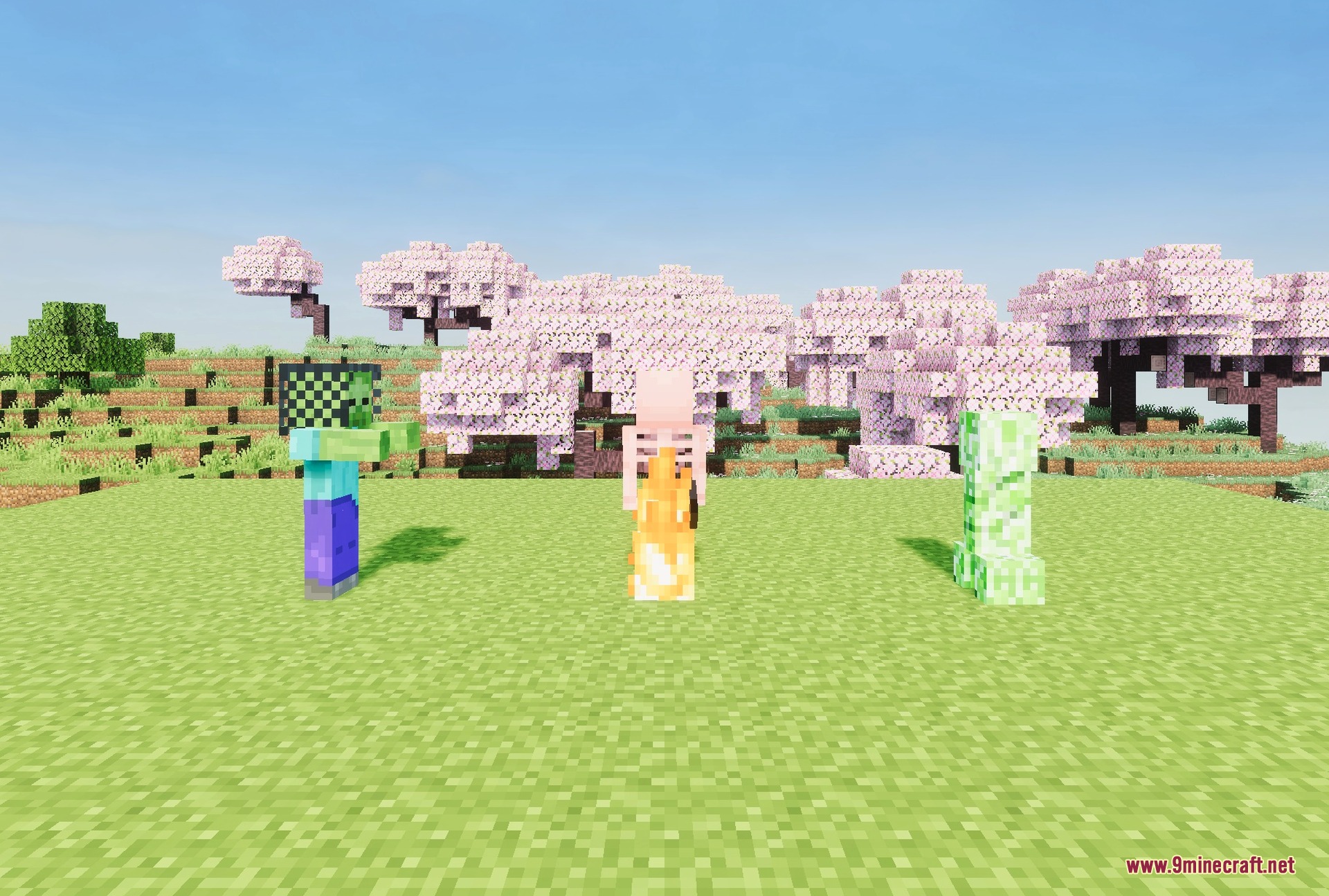 Revolution Vibrant Visuals Static Light Texture Pack Screenshot 3 Farm animals with the pack applied
