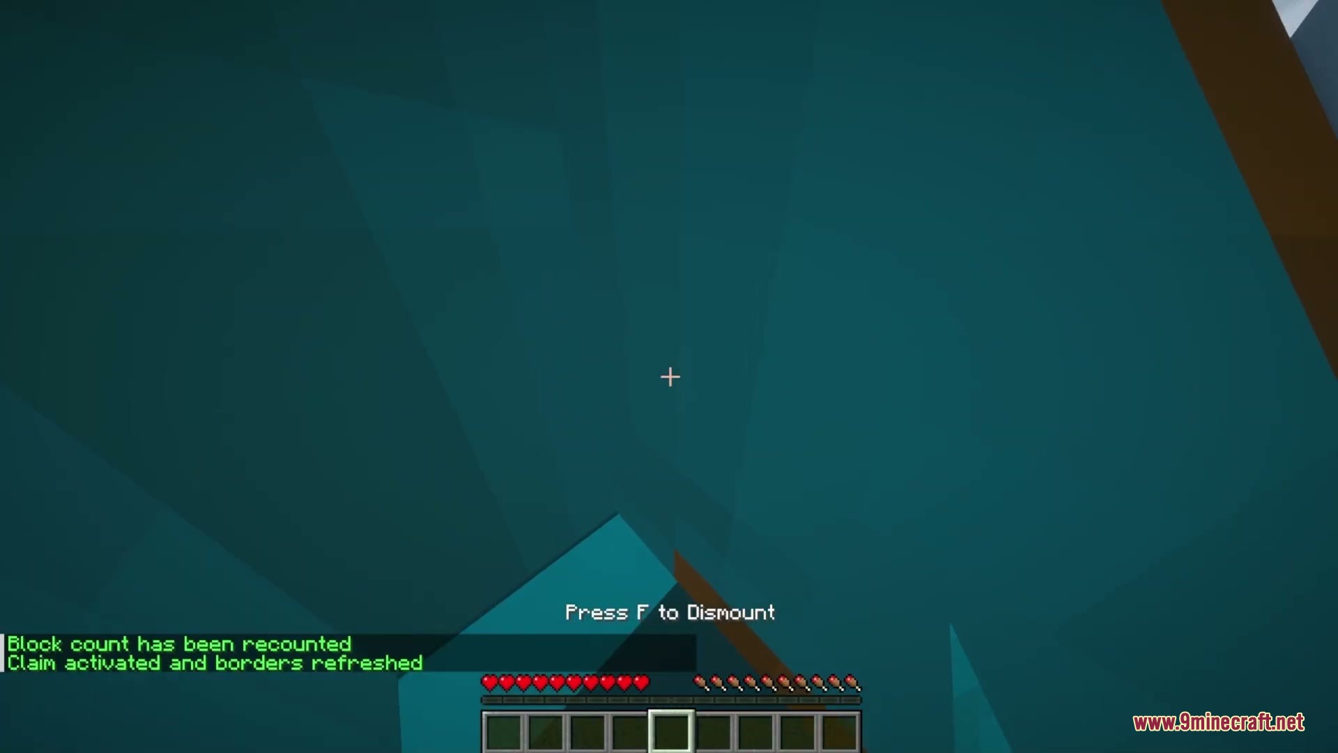 Create Aeronautics Claims FTB OPAC Mod Screenshot 2 Activating claim protection for a custom built airship structure in a Minecraft world
