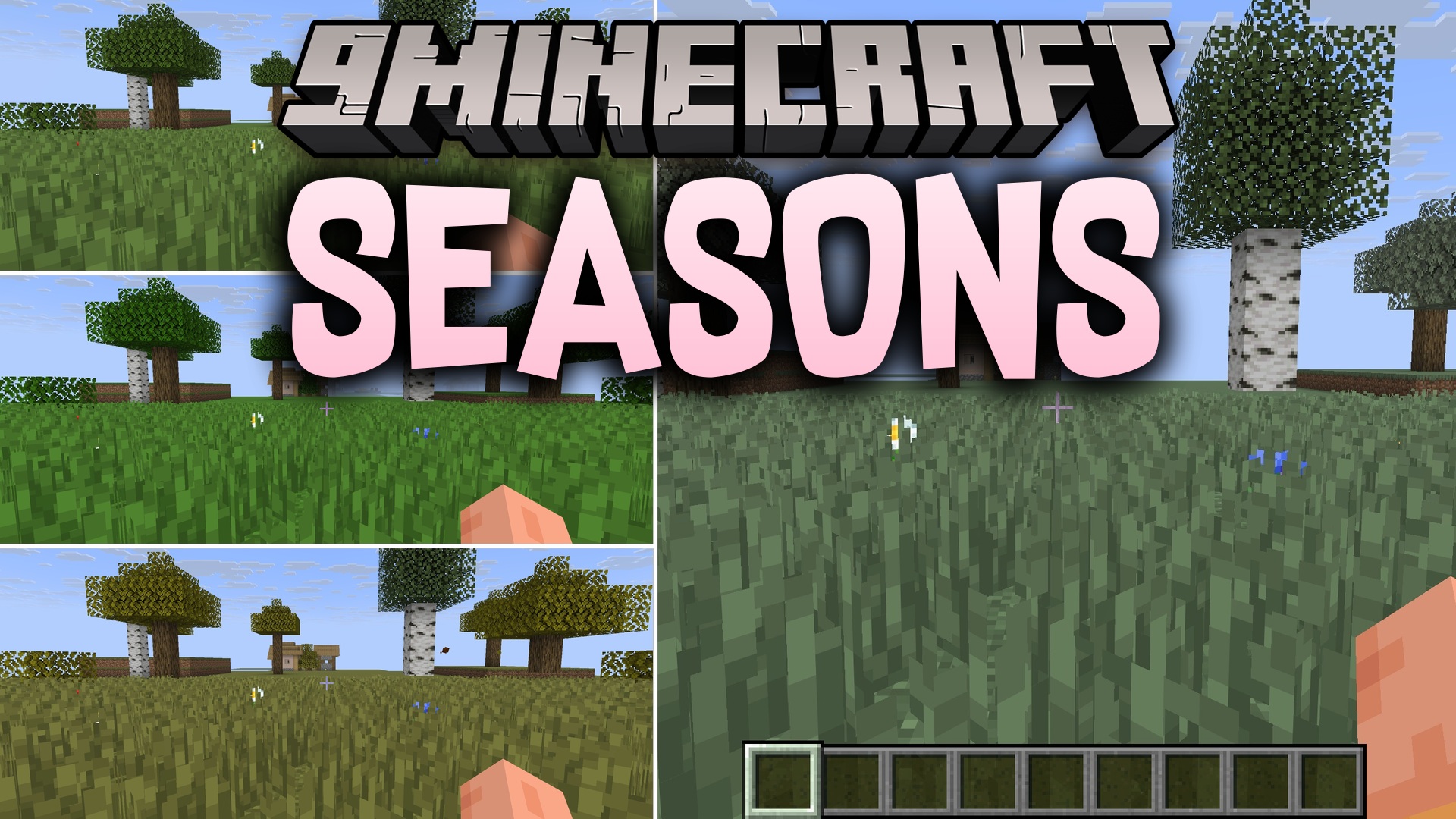 Seasons 9minecraft Mod Screenshot 1 The mod menu interface displays details and features for the Seasons mod