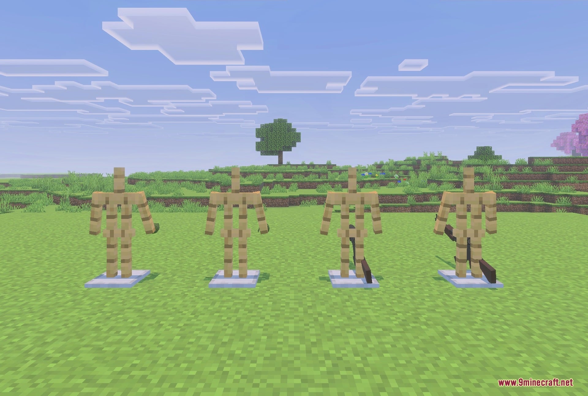 Simple Guns by Four Addon Screenshot 2 More of the rack: sidearms, scoped rifles and the grenade