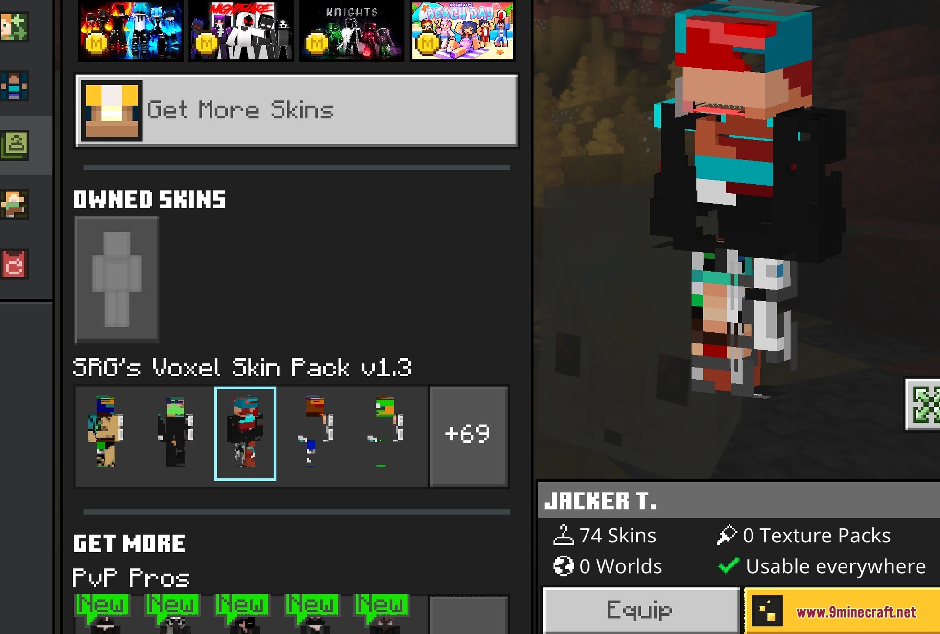 A third skin previewed in the dressing room