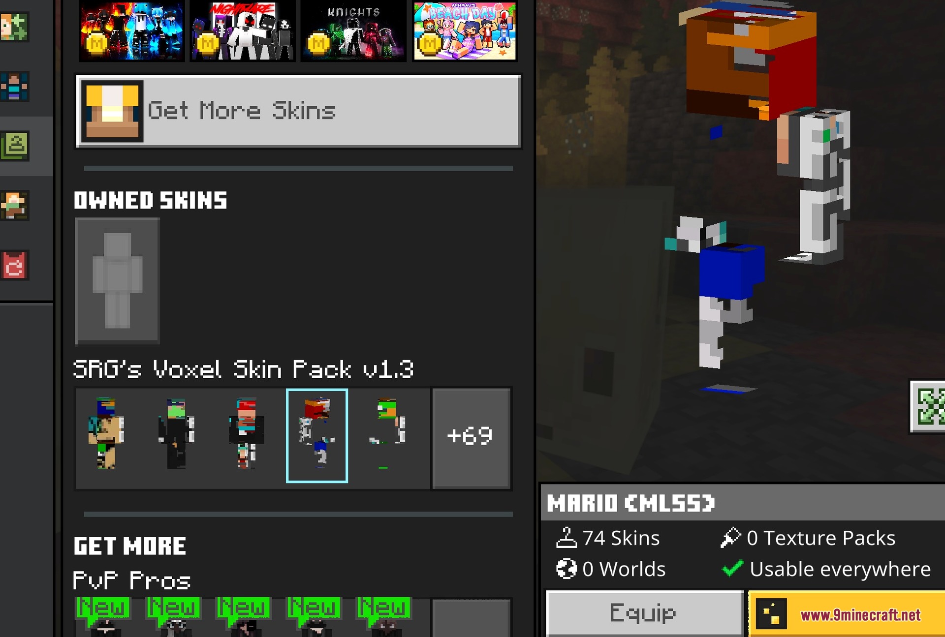 A fourth skin from the set