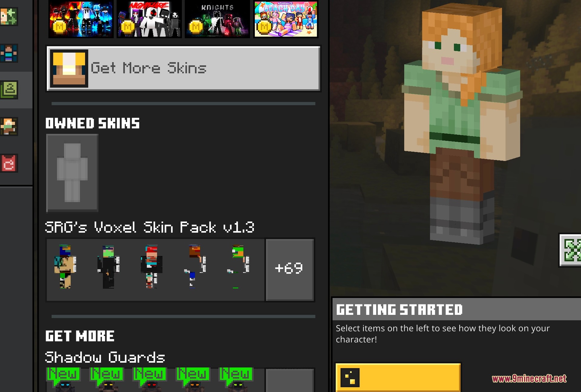 The pack listed in Classic Skins with all 74 skins