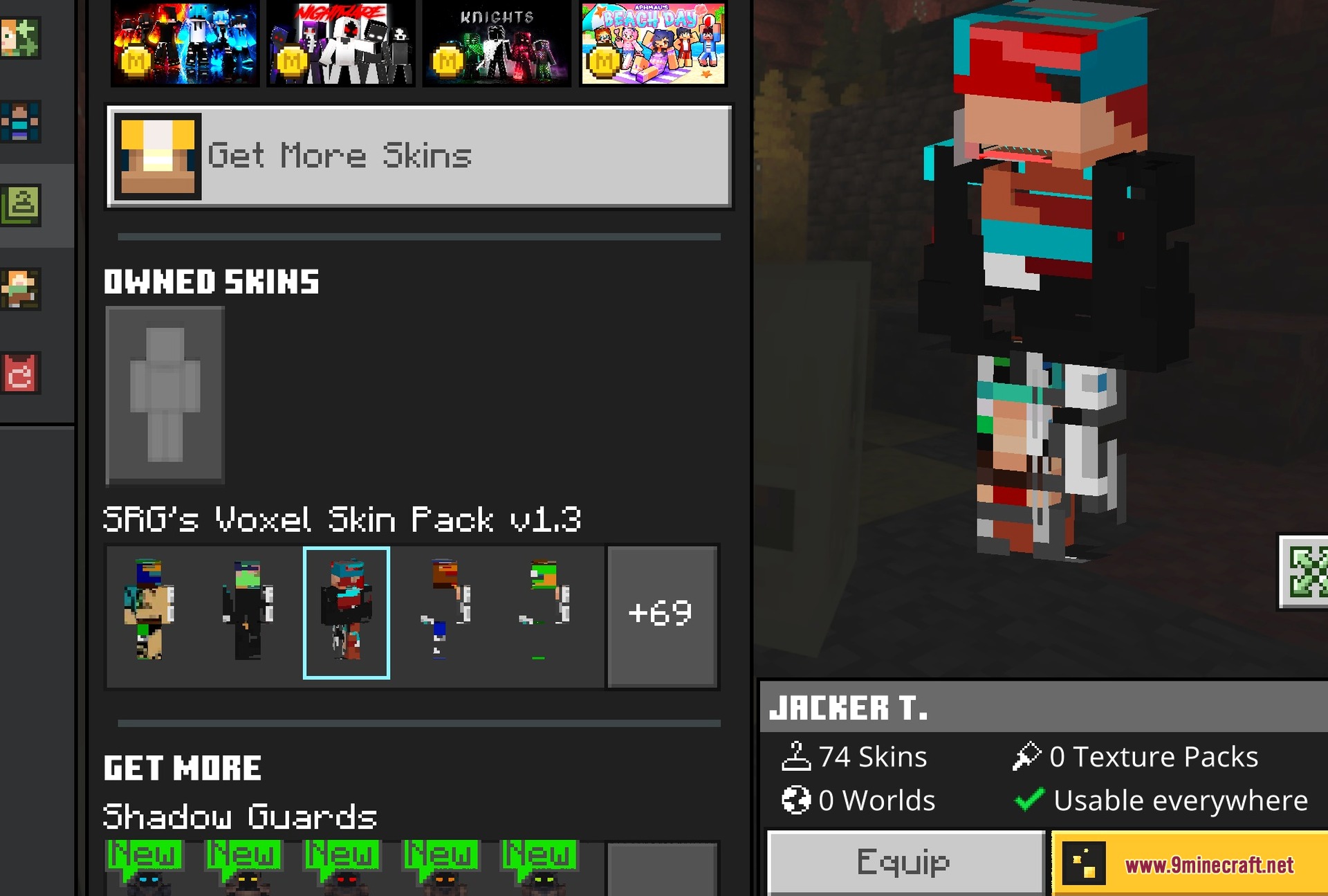 LAKTAS, one of the voxel-style skins
