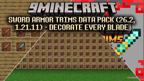 Sword Armor Trims Data Pack (26.2, 1.21.11) - Decorate Every Blade thumbnail