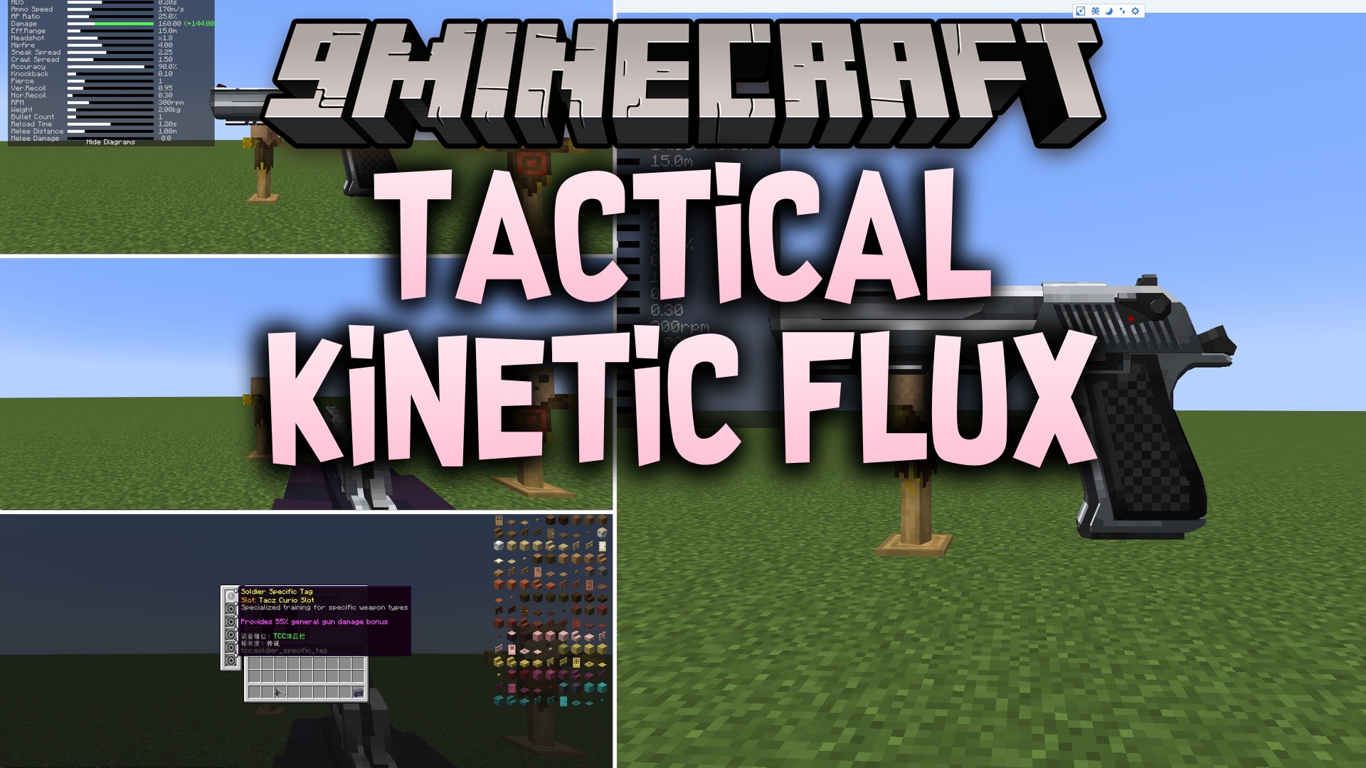 Tactical Kinetic Flux Mod (1.21.1, 1.20.1) – Fine-Tune Gun Damage and Recoil