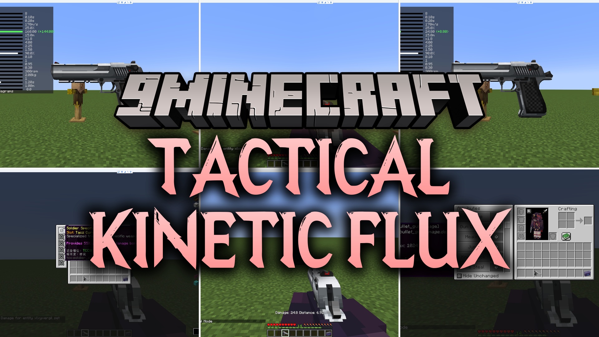 Tactical Kinetic Flux Mod (1.21.1, 1.20.1) – Fine-Tune Gun Damage and Recoil