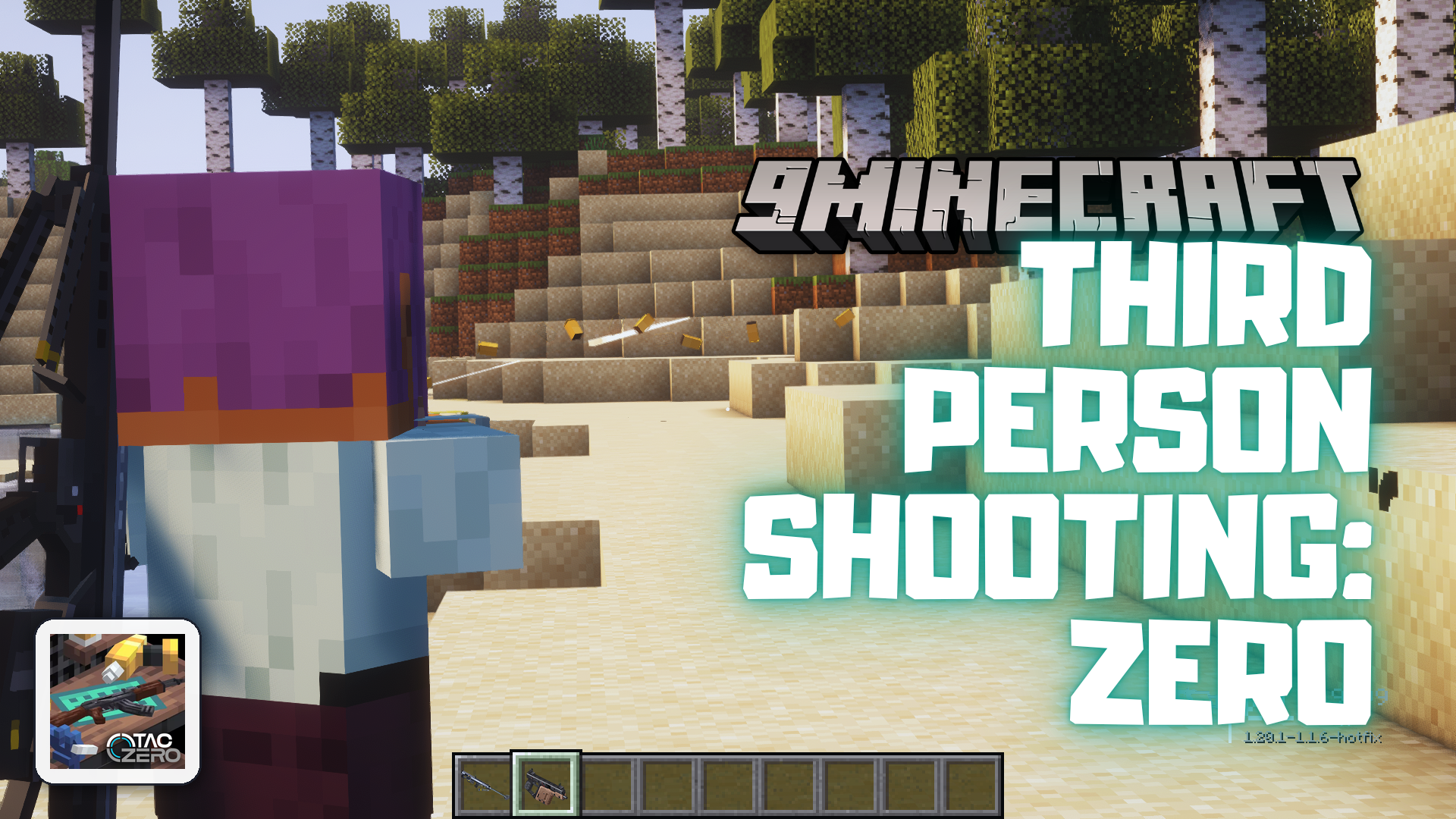 Third Person Shooting: Zero Mod (1.21.1, 1.20.1) – Shooting in Third-Person View