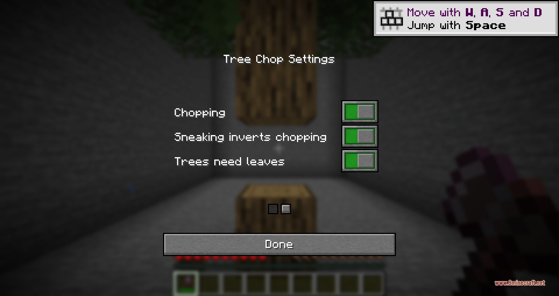Tree Chop 9minecraft Mod Screenshot 1