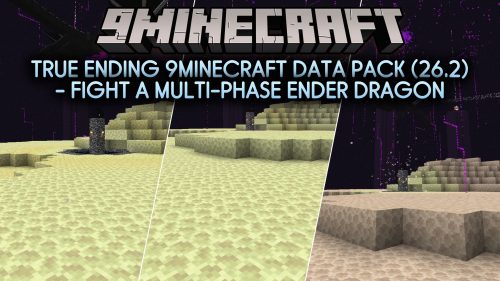 True Ending 9minecraft Data Pack (26.2) - Fight a Multi-Phase Ender Dragon thumbnail