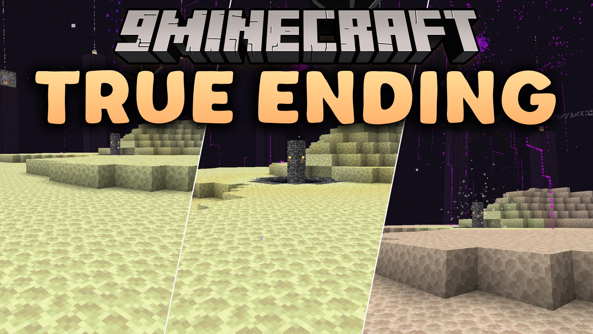 The True Ending 9minecraft Data Pack completely overhauls the Ender Dragon fight with new attacks and phases and adds a proper cinematic, story-driven ending to the game