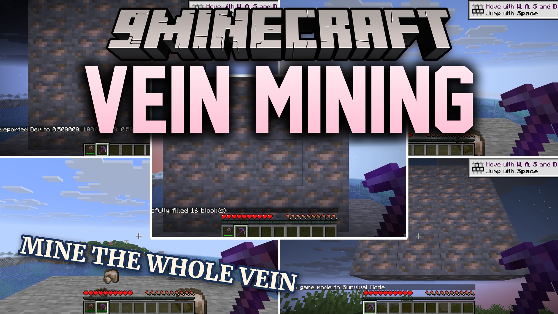 Vein Mining 9minecraft Mod