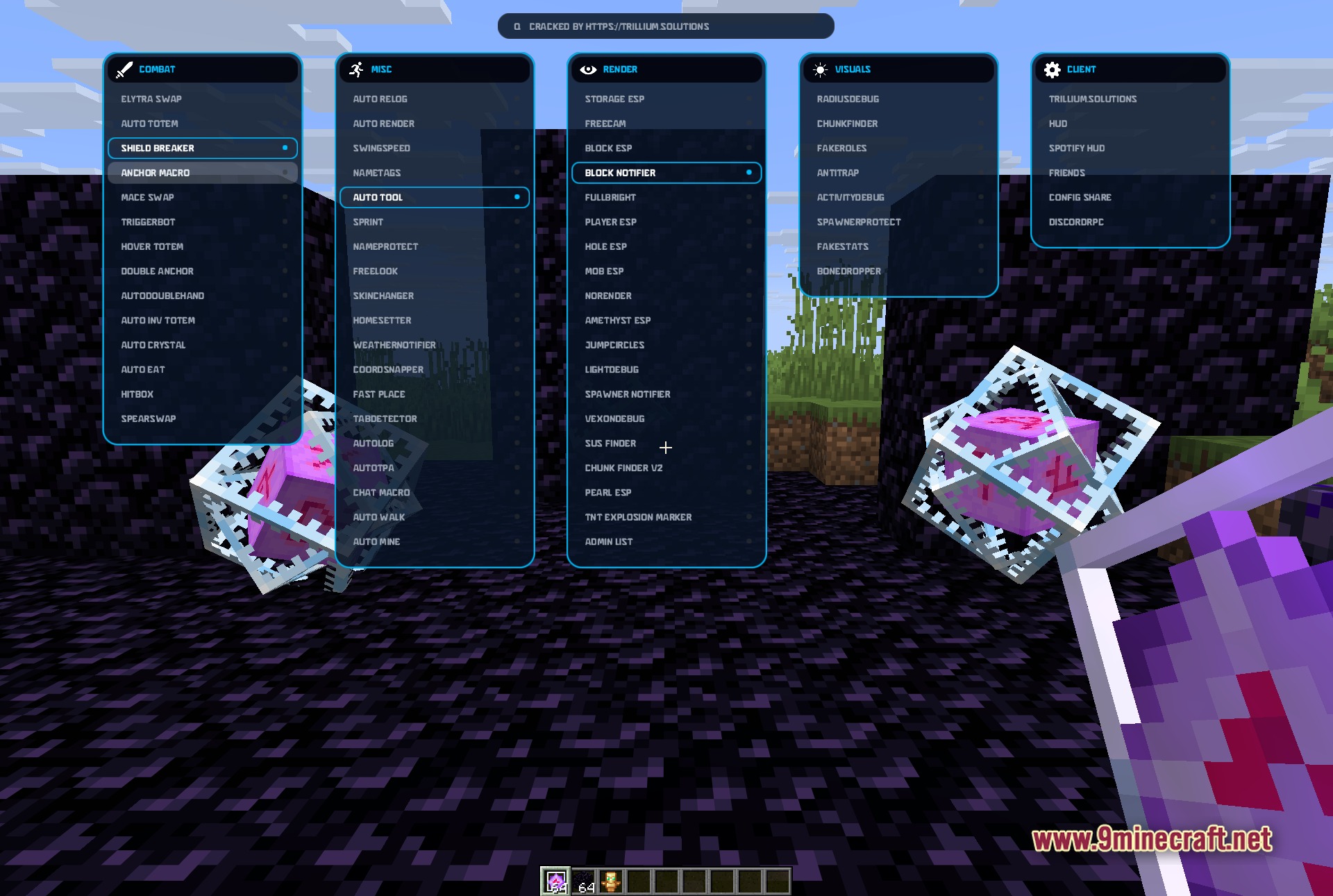 Vexon Client Mod (1.21.11) – Dominate Crystal PvP and Anarchy Servers — screenshot 2