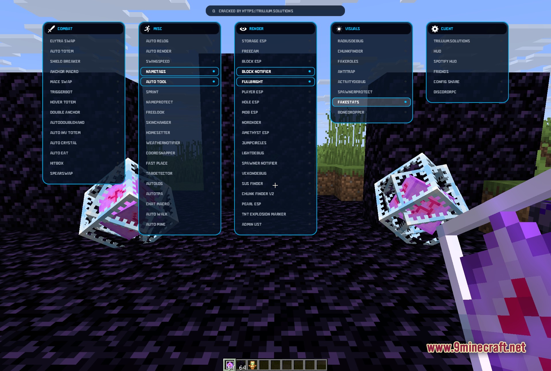 Vexon Client Mod (1.21.11) – Dominate Crystal PvP and Anarchy Servers — screenshot 3