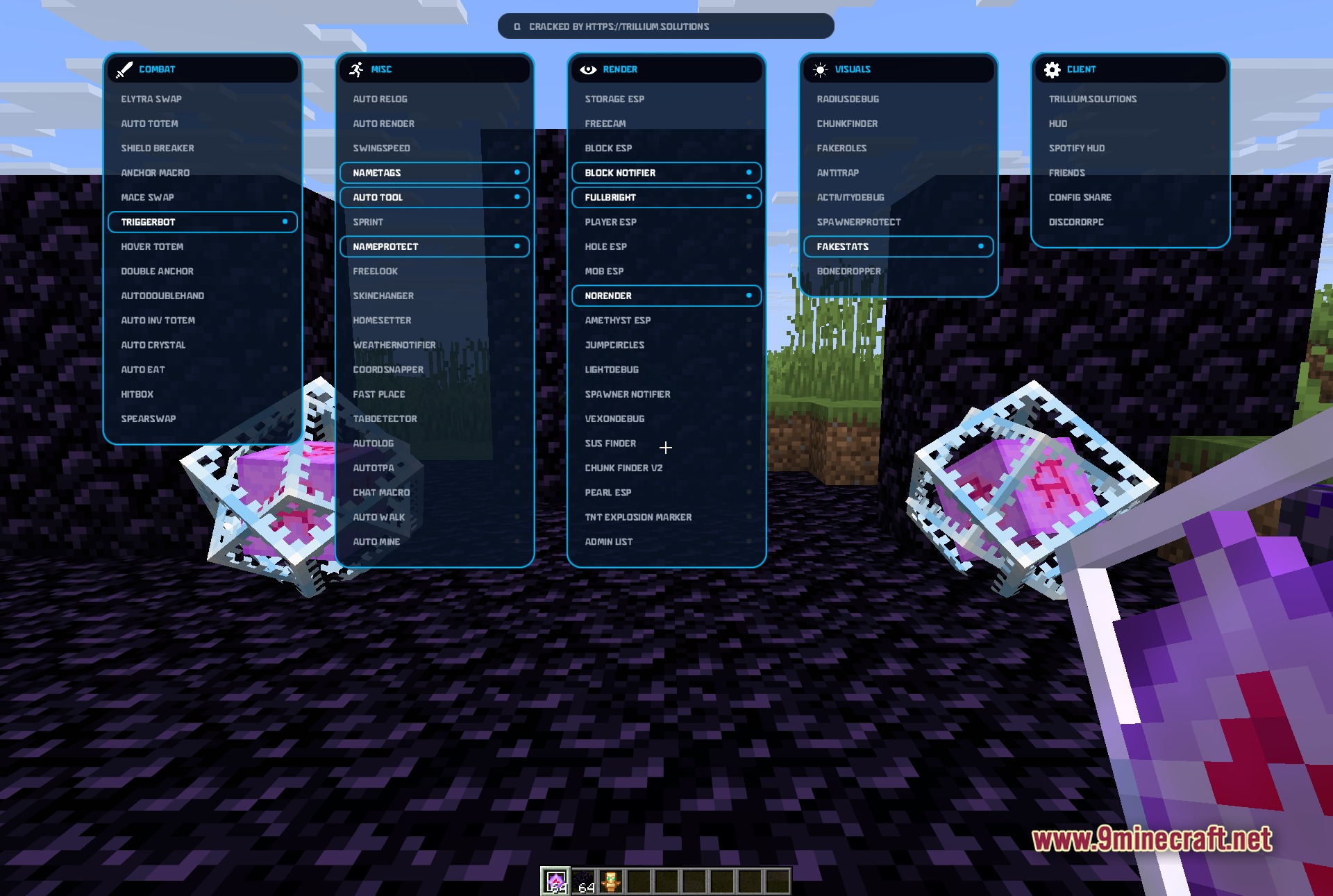Vexon Client Mod (1.21.11) – Dominate Crystal PvP and Anarchy Servers — screenshot 4
