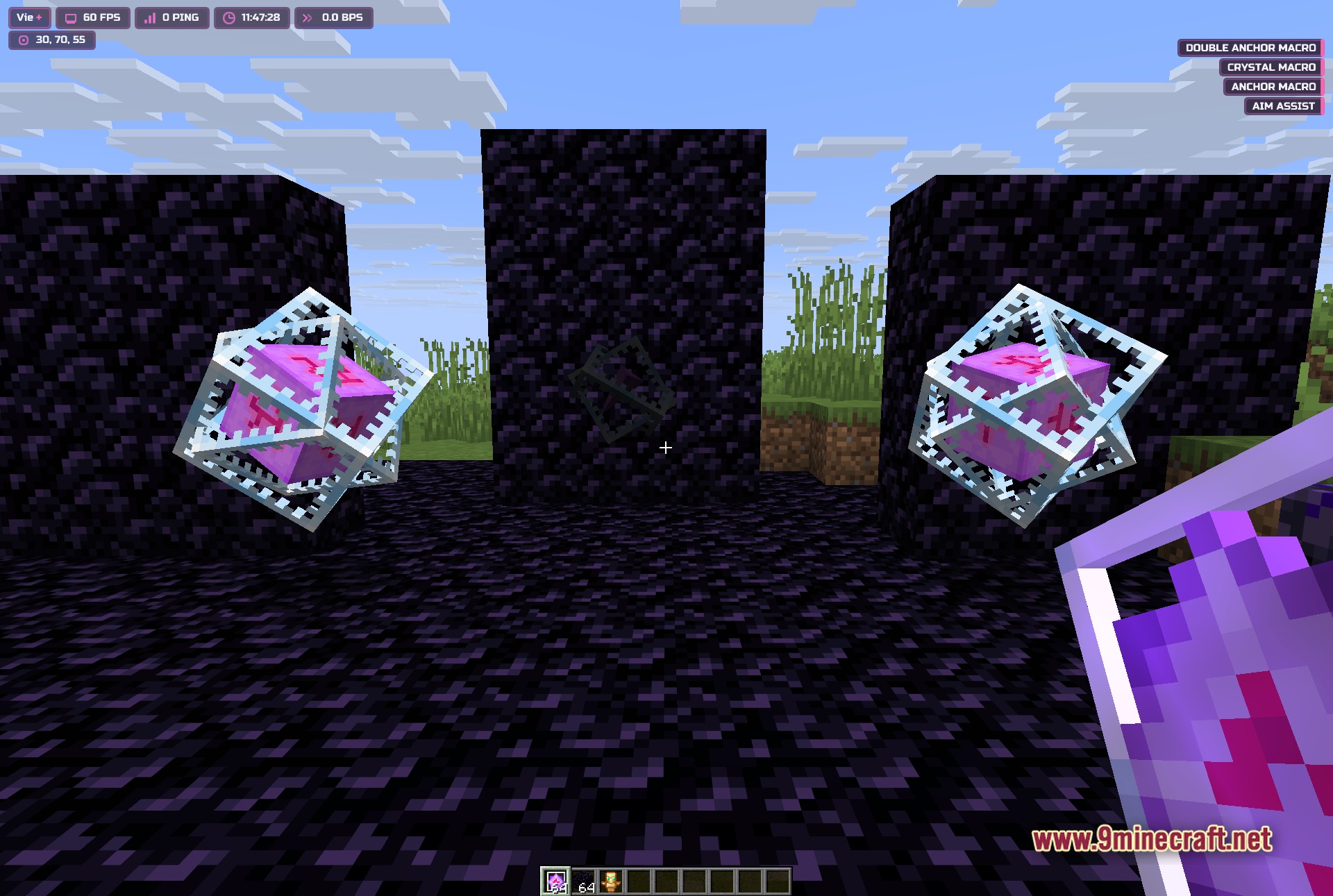 Vie Client Mod (1.21.11) – Automate Survival Tasks and Dominate PvP — screenshot 1