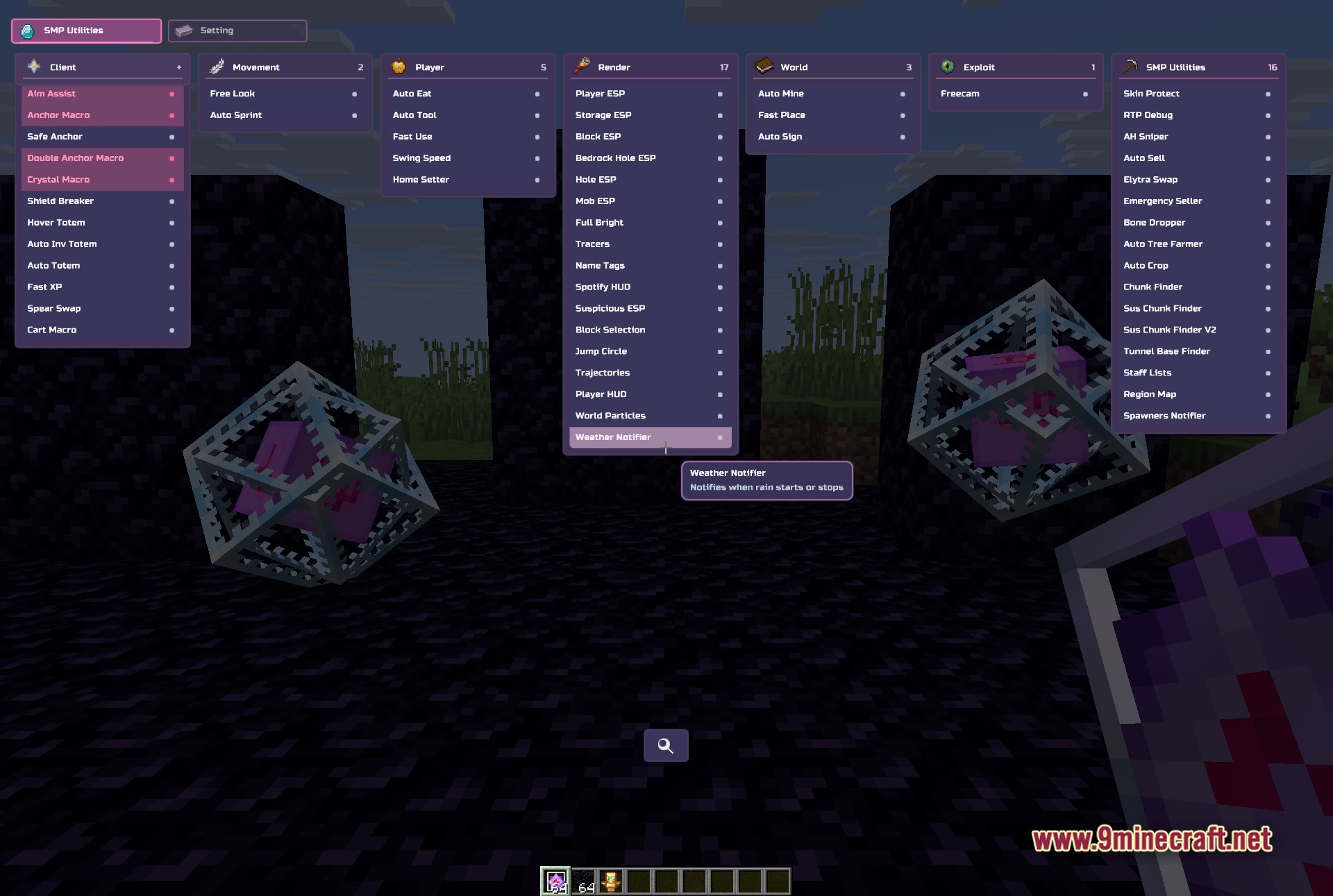 Vie Client Mod (1.21.11) – Automate Survival Tasks and Dominate PvP — screenshot 2