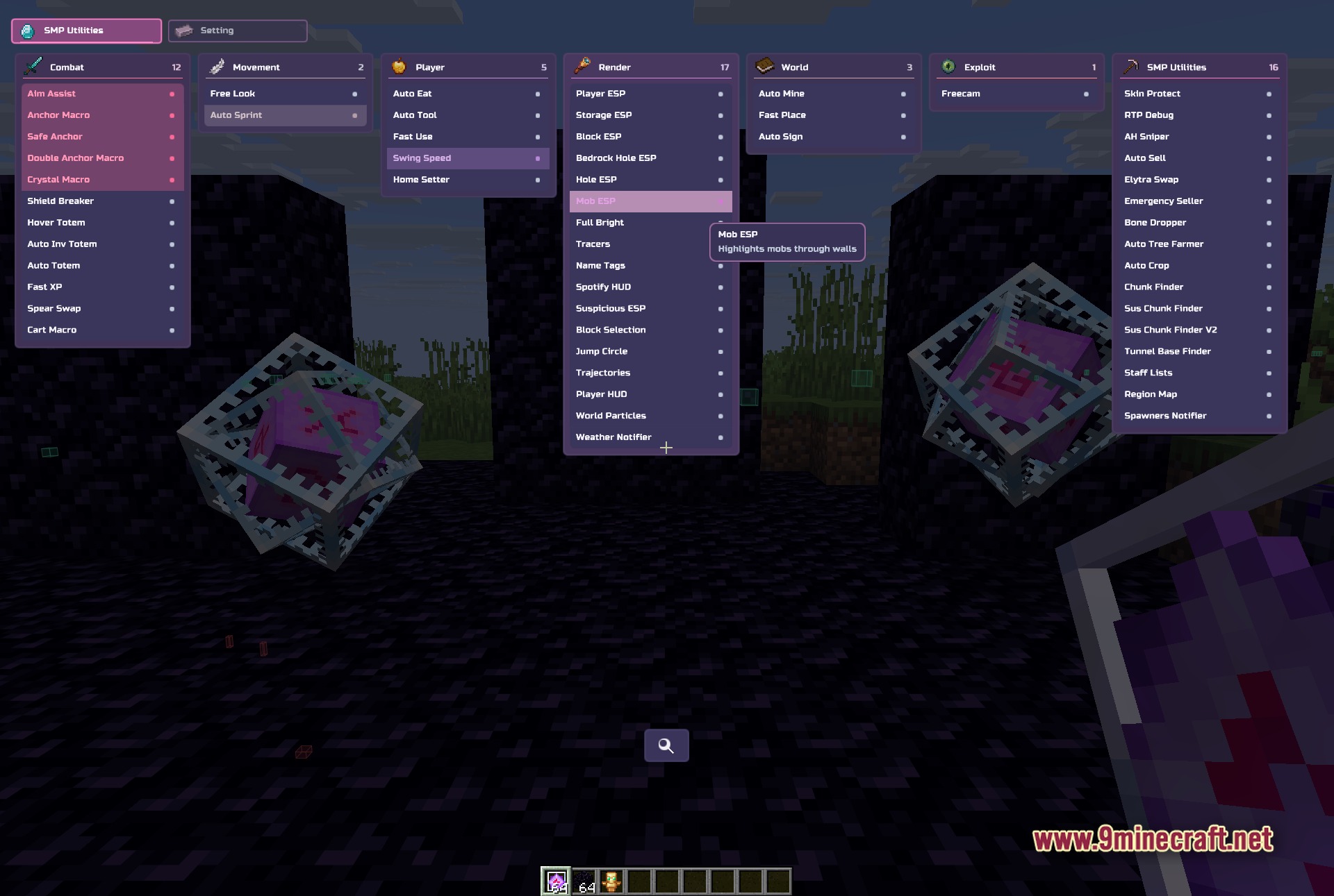 Vie Client Mod (1.21.11) – Automate Survival Tasks and Dominate PvP — screenshot 3