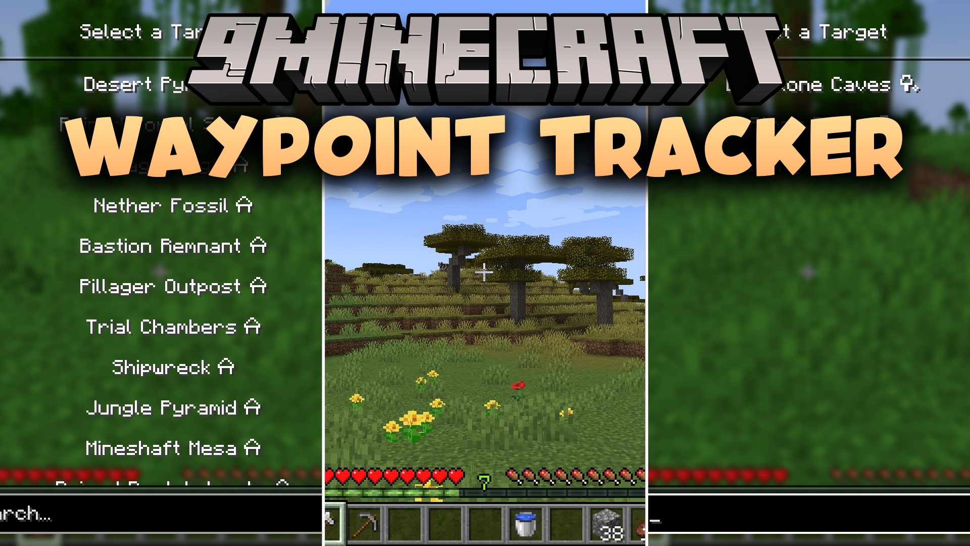Waypoint Tracker Mod (1.21.1) – Find Rare Biomes and Structures Without