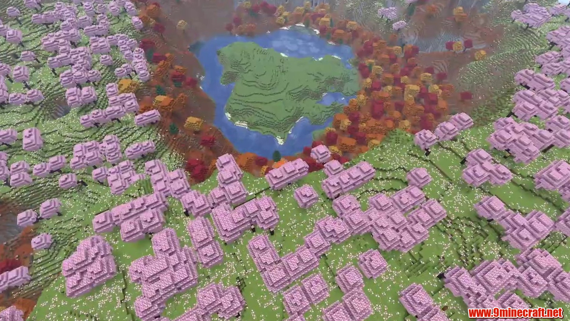 Beautiful Farlands Landscape - Minecraft seed 888881457814356973