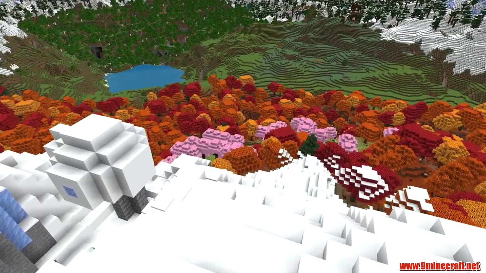 Most Beautiful Mountain Bowl - Minecraft seed 1223330021577446831