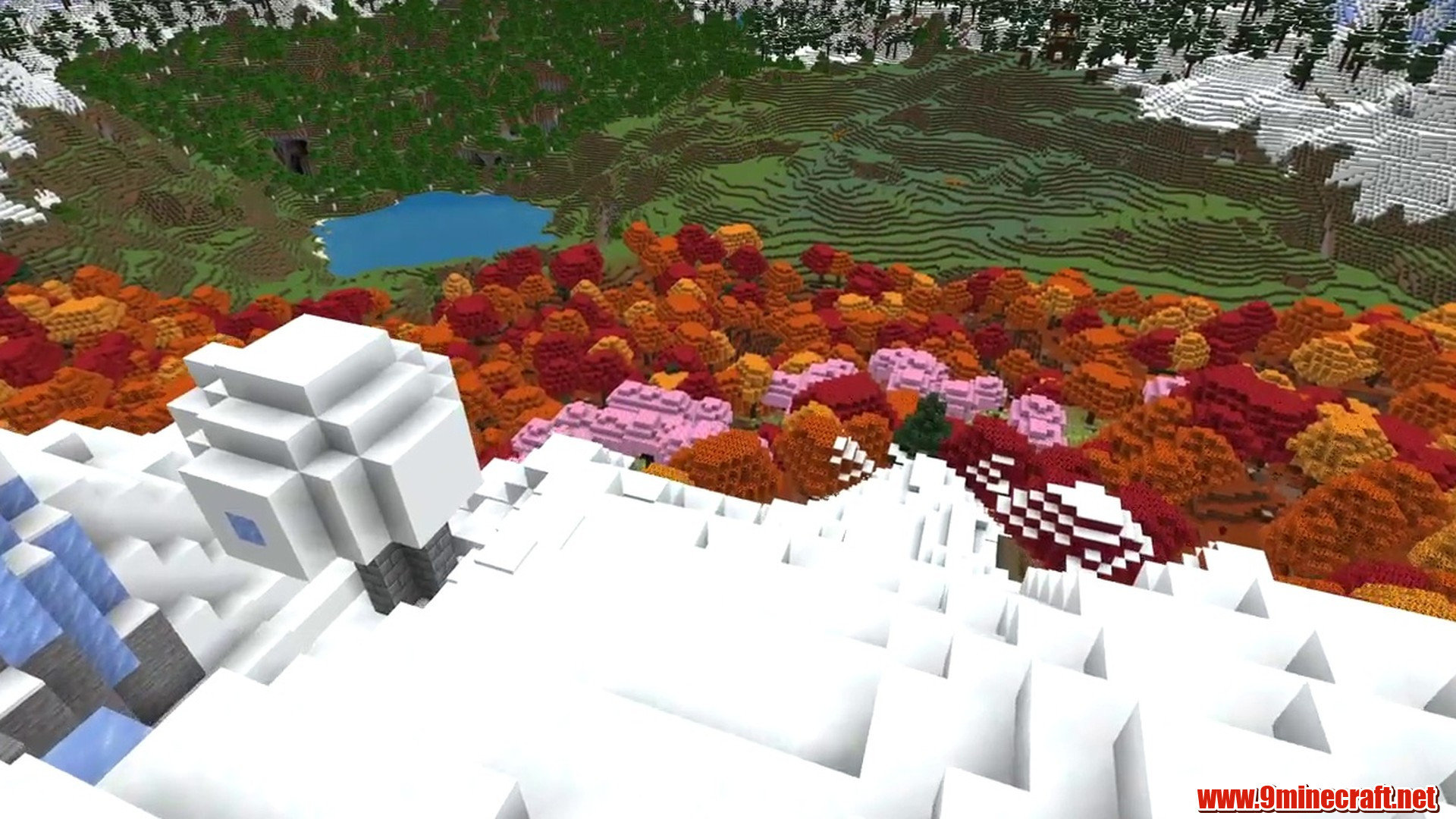 Most Beautiful Mountain Bowl - Minecraft seed 1223330021577446831