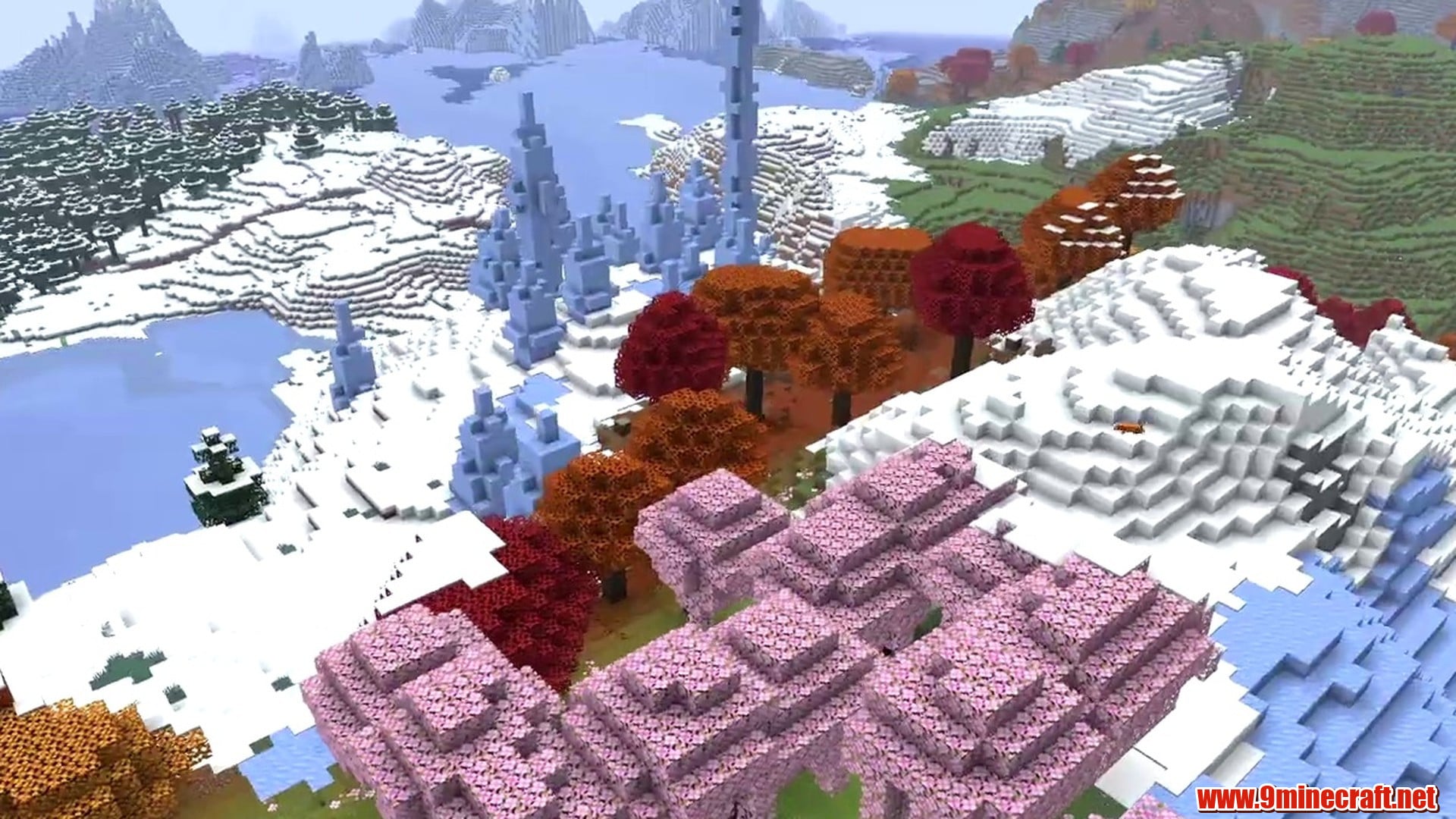 The Perfect Spawn for Building - Minecraft seed 6889192652397090698