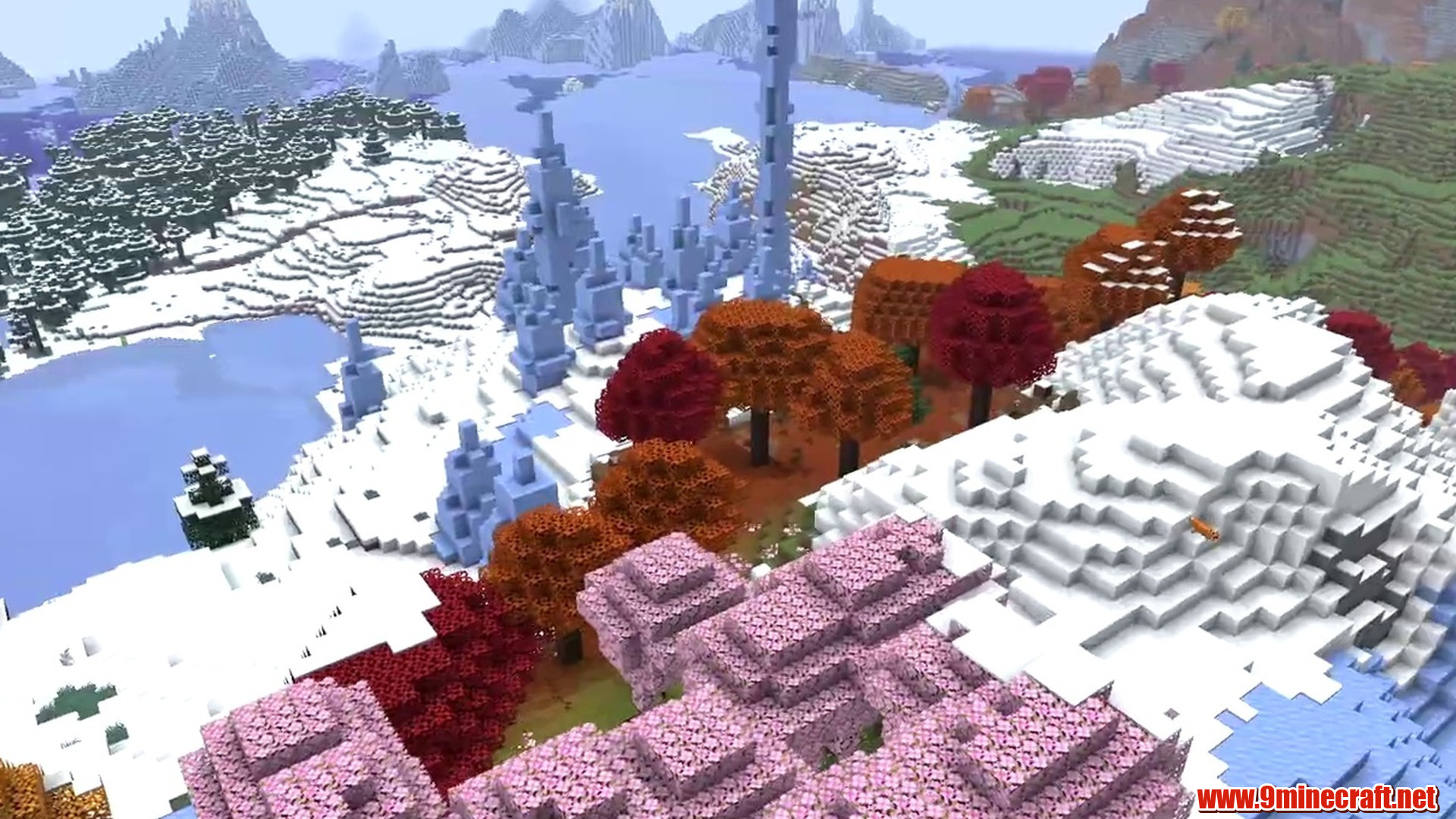 The Perfect Spawn for Building - Minecraft seed 6889192652397090698